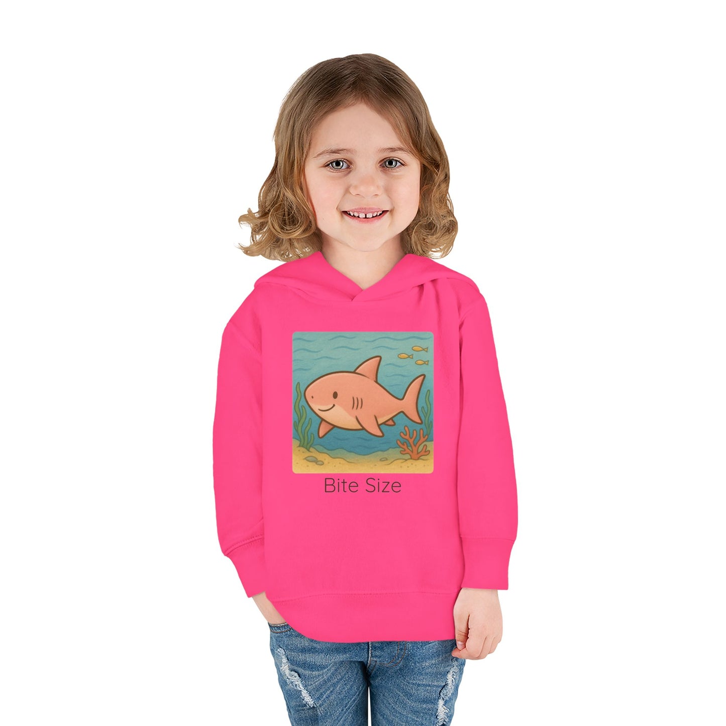 Shark print toddler hoodie sweatshirt, gender-neutral kids clothing