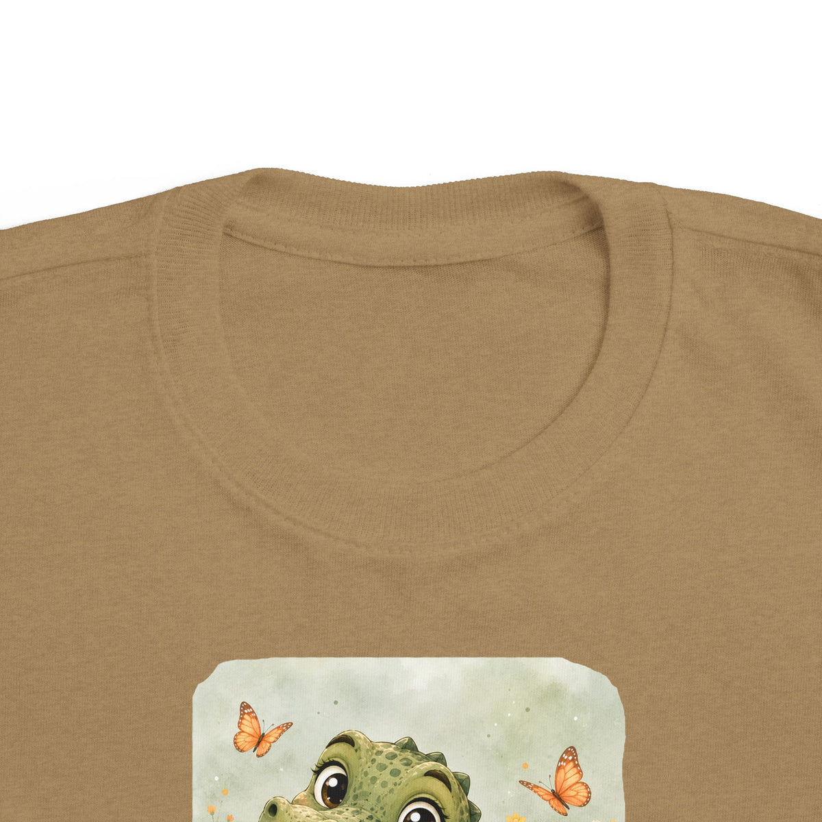Alligator print toddler t-shirt in Saltwater, gender-neutral kids clothing