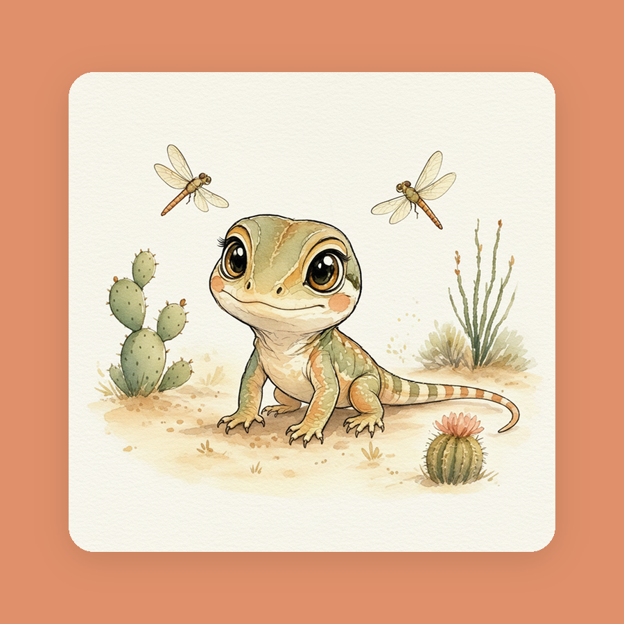 Whiptail Lizard — Fierce & Sweet Southwest Critters