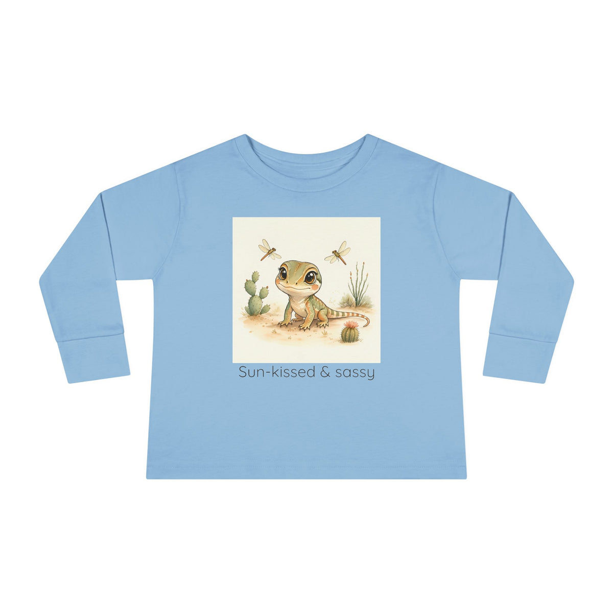 Whiptail Lizard Toddler Long Sleeve Shirt — Gender Neutral Tee