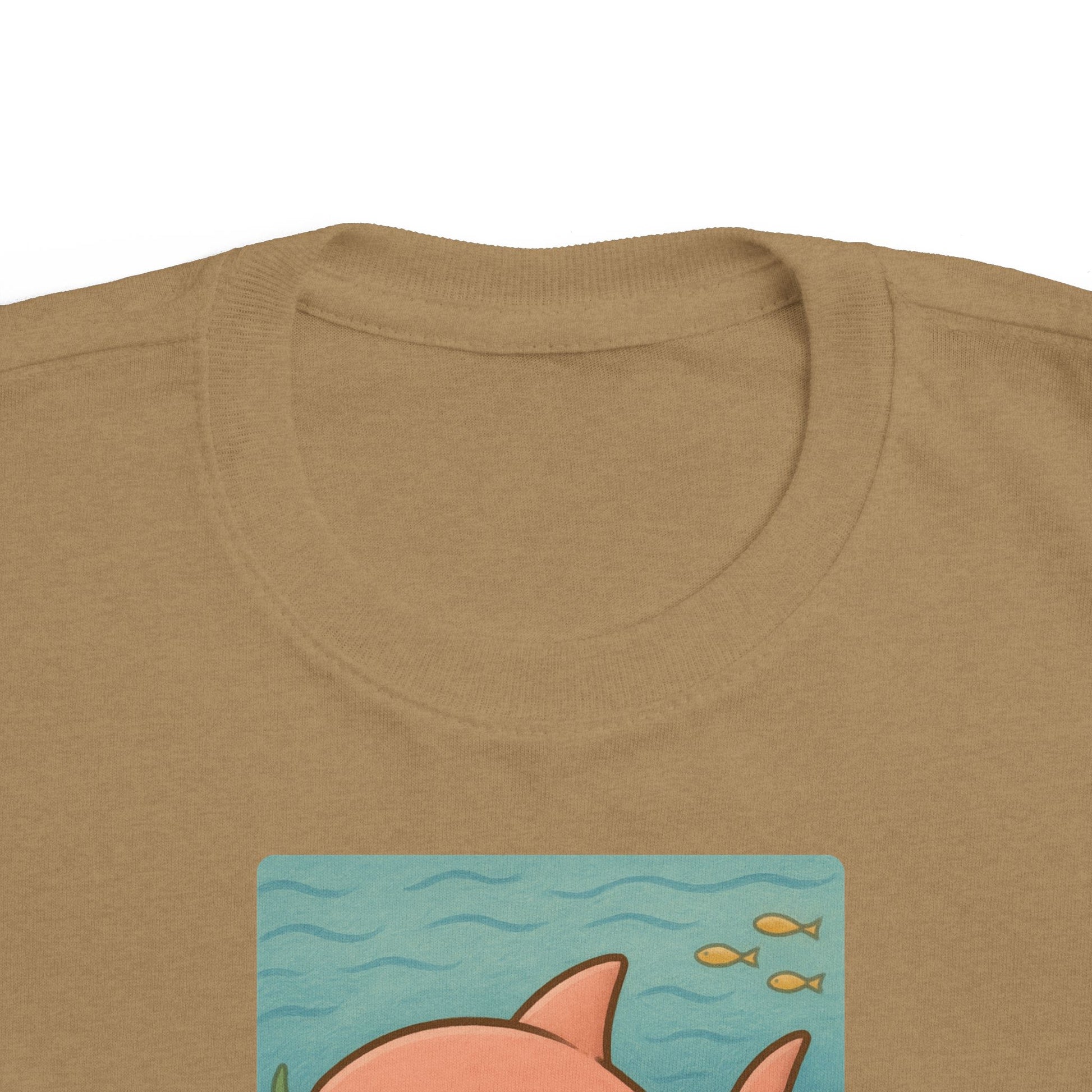 Shark print toddler t-shirt in Saltwater, gender-neutral kids clothing
