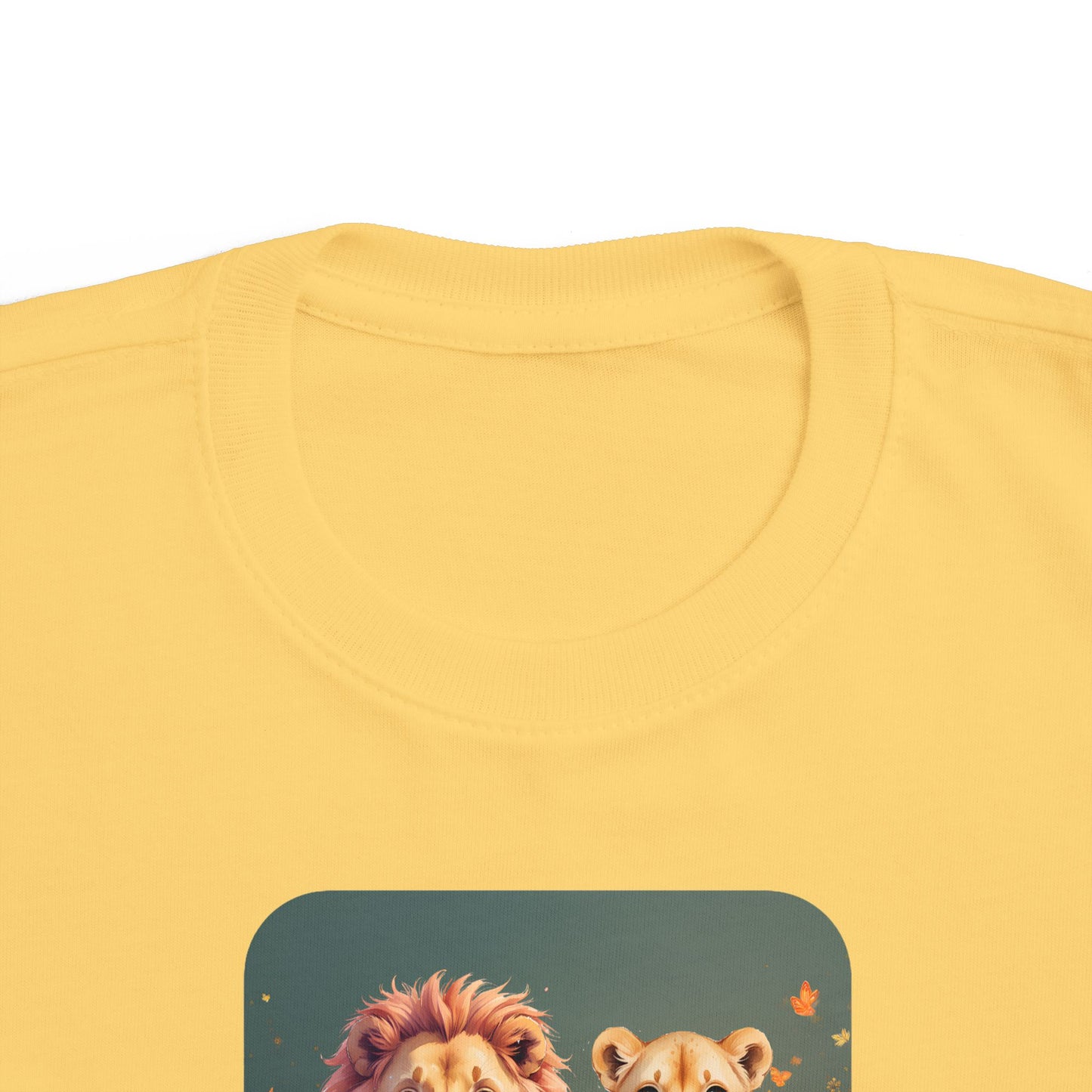 Lion print toddler t-shirt in Light Blue, gender-neutral kids clothing