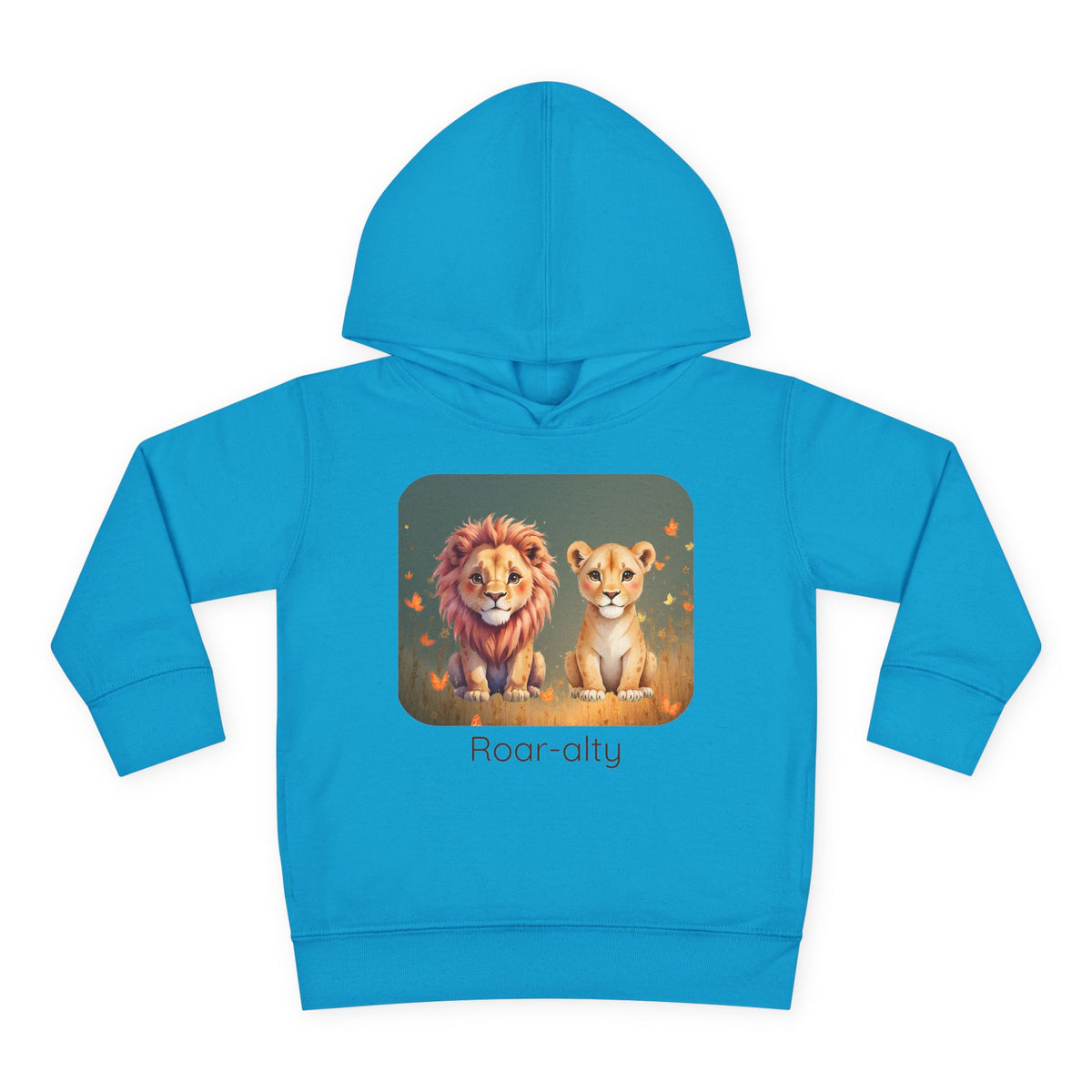 Lion print toddler hoodie sweatshirt in Vintage Hot Pink, gender-neutral kids clothing