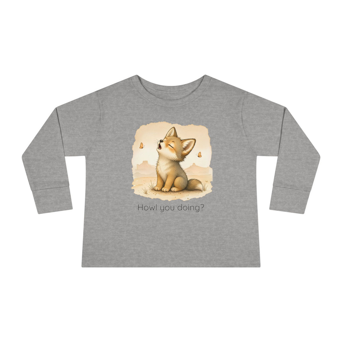 Coyote Toddler Long Sleeve Shirt — Gender Neutral Tee