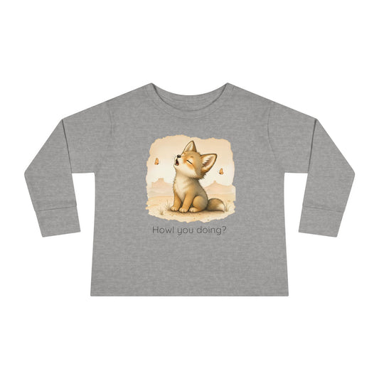 Coyote Toddler Long Sleeve Shirt — Gender Neutral Tee