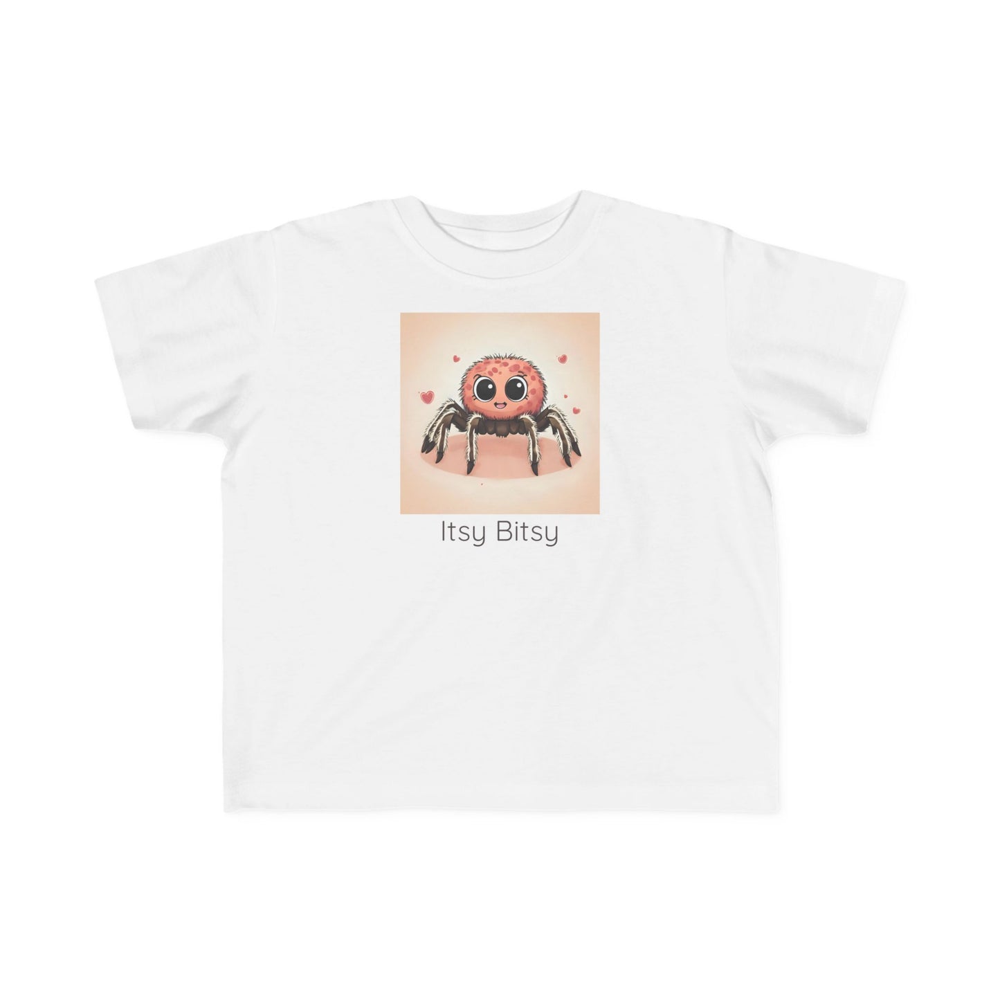 Spider print toddler t-shirt in Light Blue, gender-neutral kids clothing