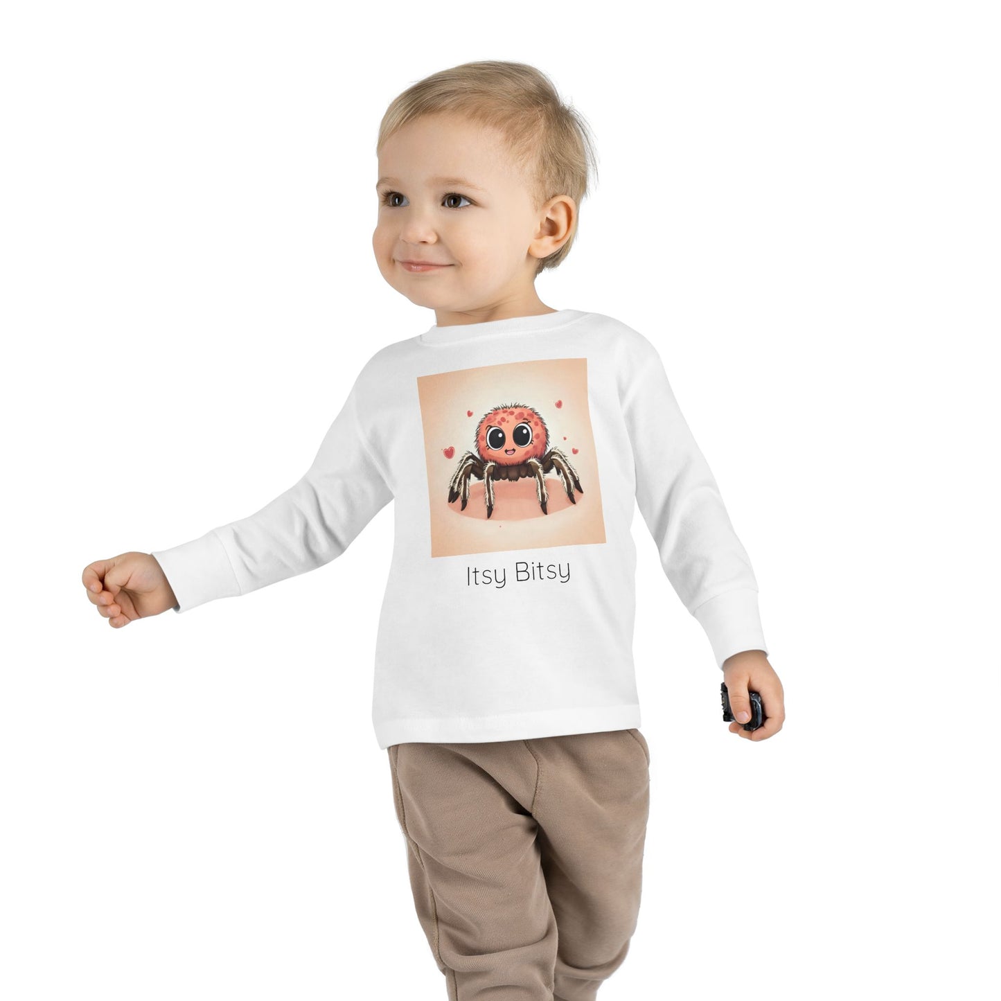 Spider Toddler Long Sleeve Shirt — Cute Gender Neutral Tee