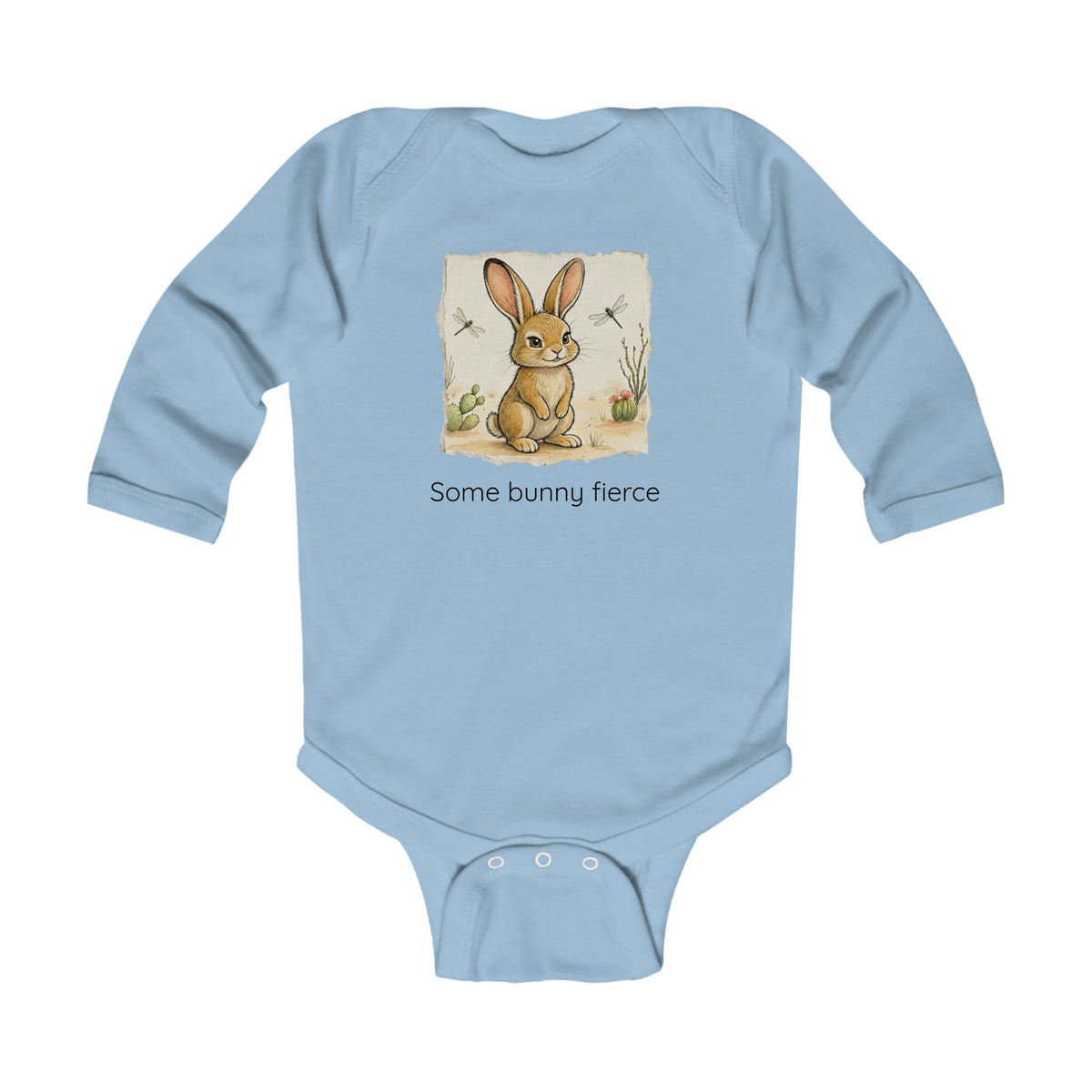 Jackrabbit Infant Long Sleeve Onesie — Cute Gender Neutral Bodysuit