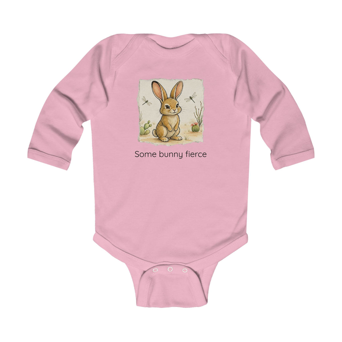 Jackrabbit Infant Long Sleeve Onesie — Cute Gender Neutral Bodysuit