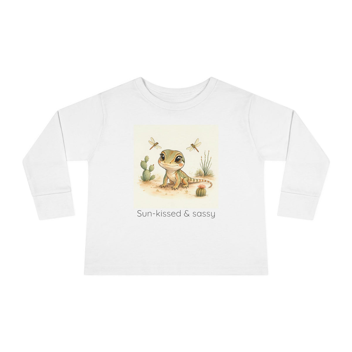 Whiptail Lizard Toddler Long Sleeve Shirt — Gender Neutral Tee