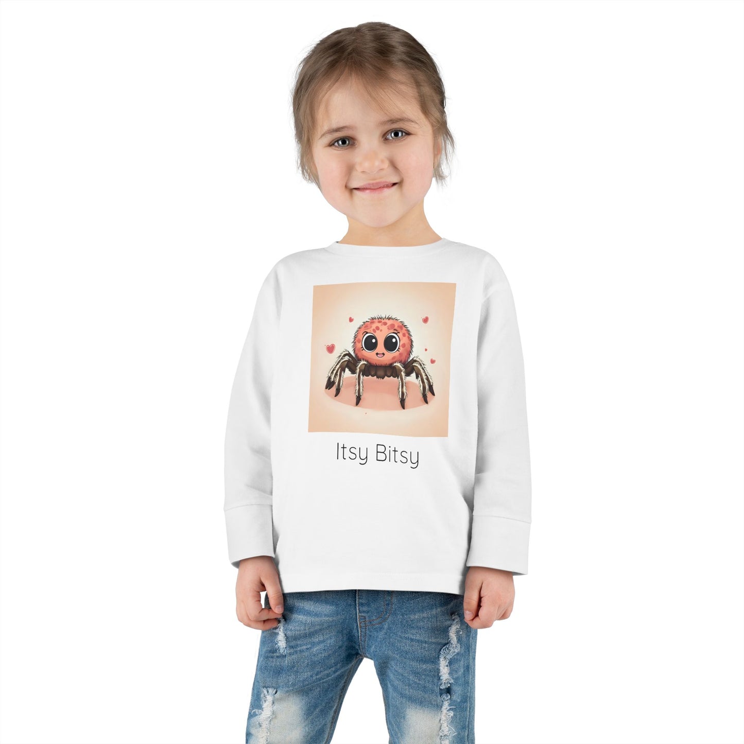 Spider Toddler Long Sleeve Shirt — Cute Gender Neutral Tee
