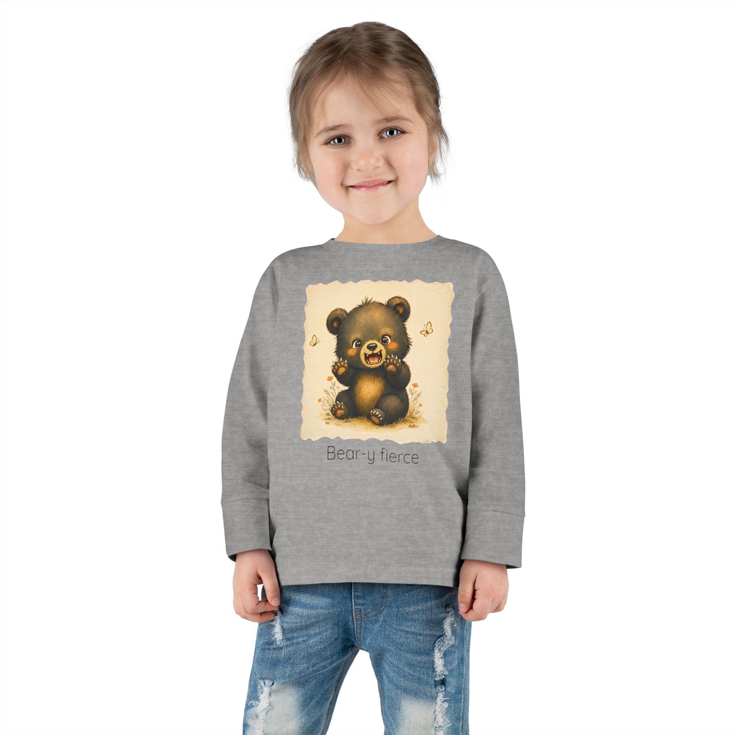Bear Toddler Long Sleeve Shirt — Gender Neutral Tee