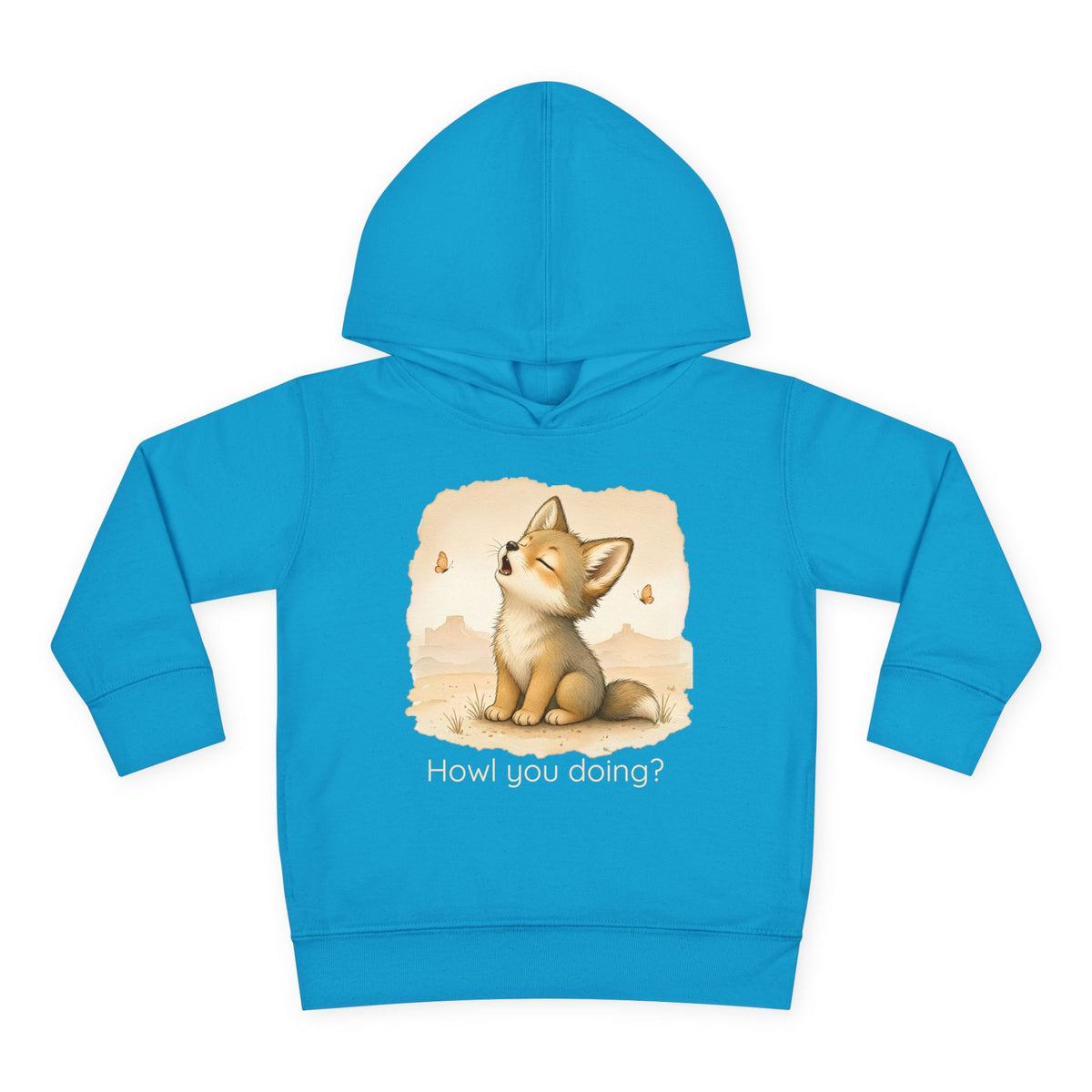 Coyote Toddler Hoodie — Gender Neutral Sweatshirt