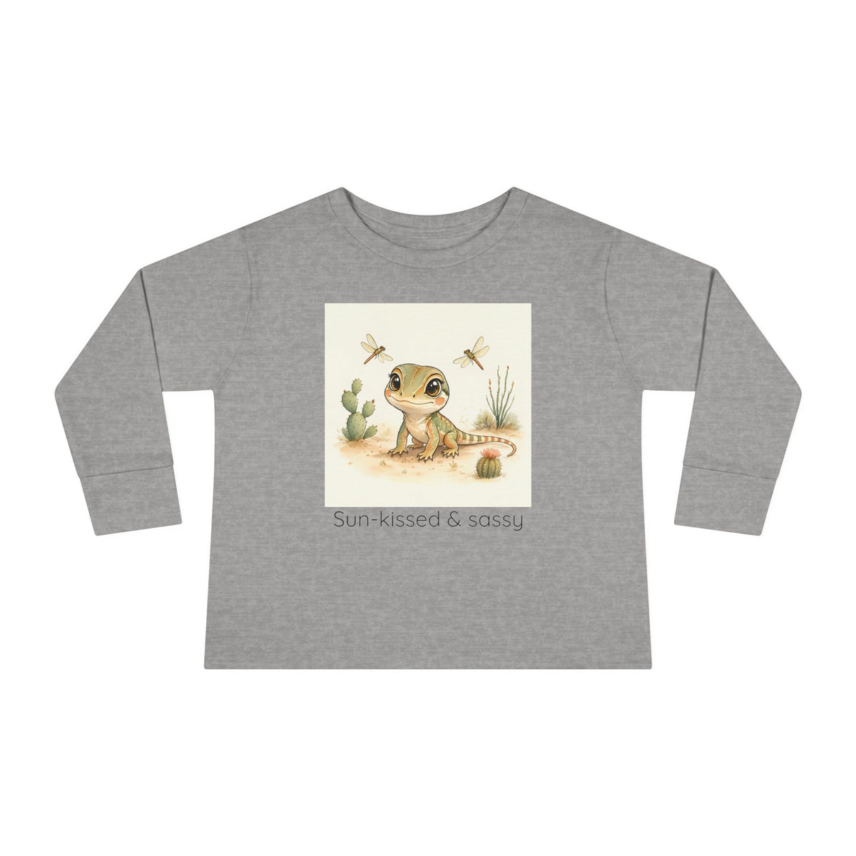 Whiptail Lizard Toddler Long Sleeve Shirt — Gender Neutral Tee