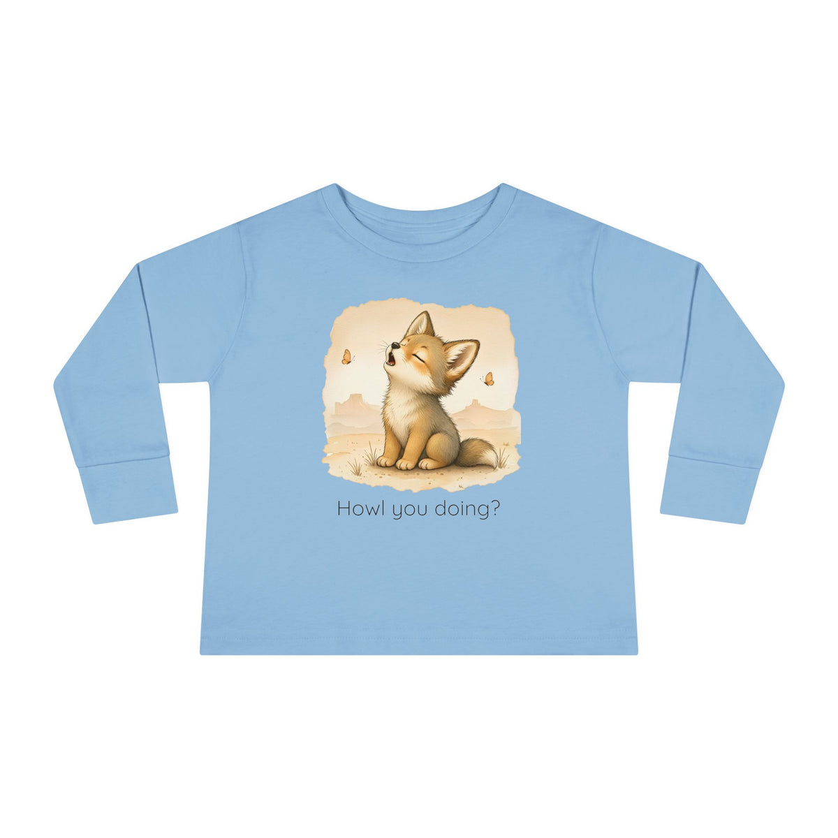 Coyote Toddler Long Sleeve Shirt — Gender Neutral Tee