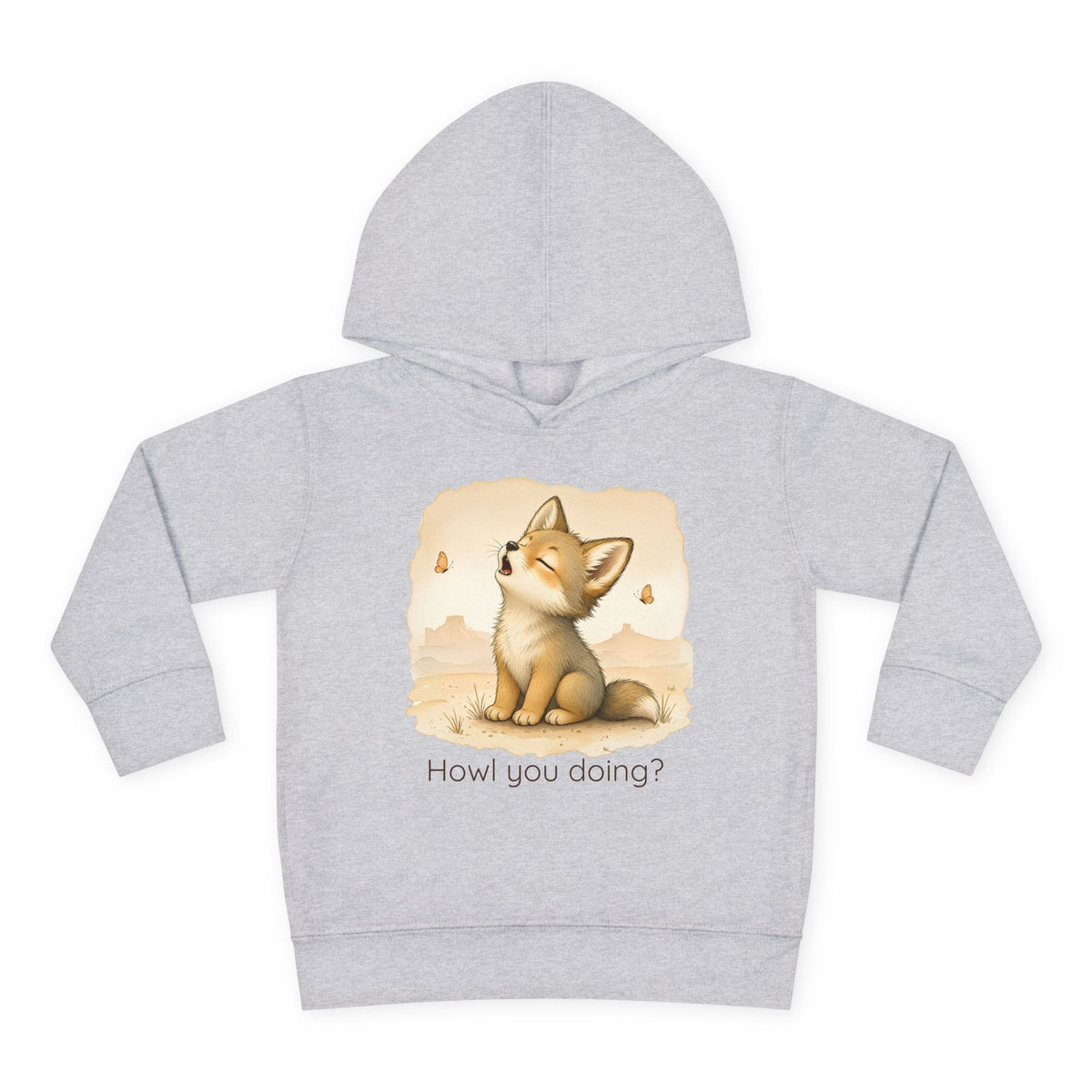 Coyote Toddler Hoodie — Gender Neutral Sweatshirt