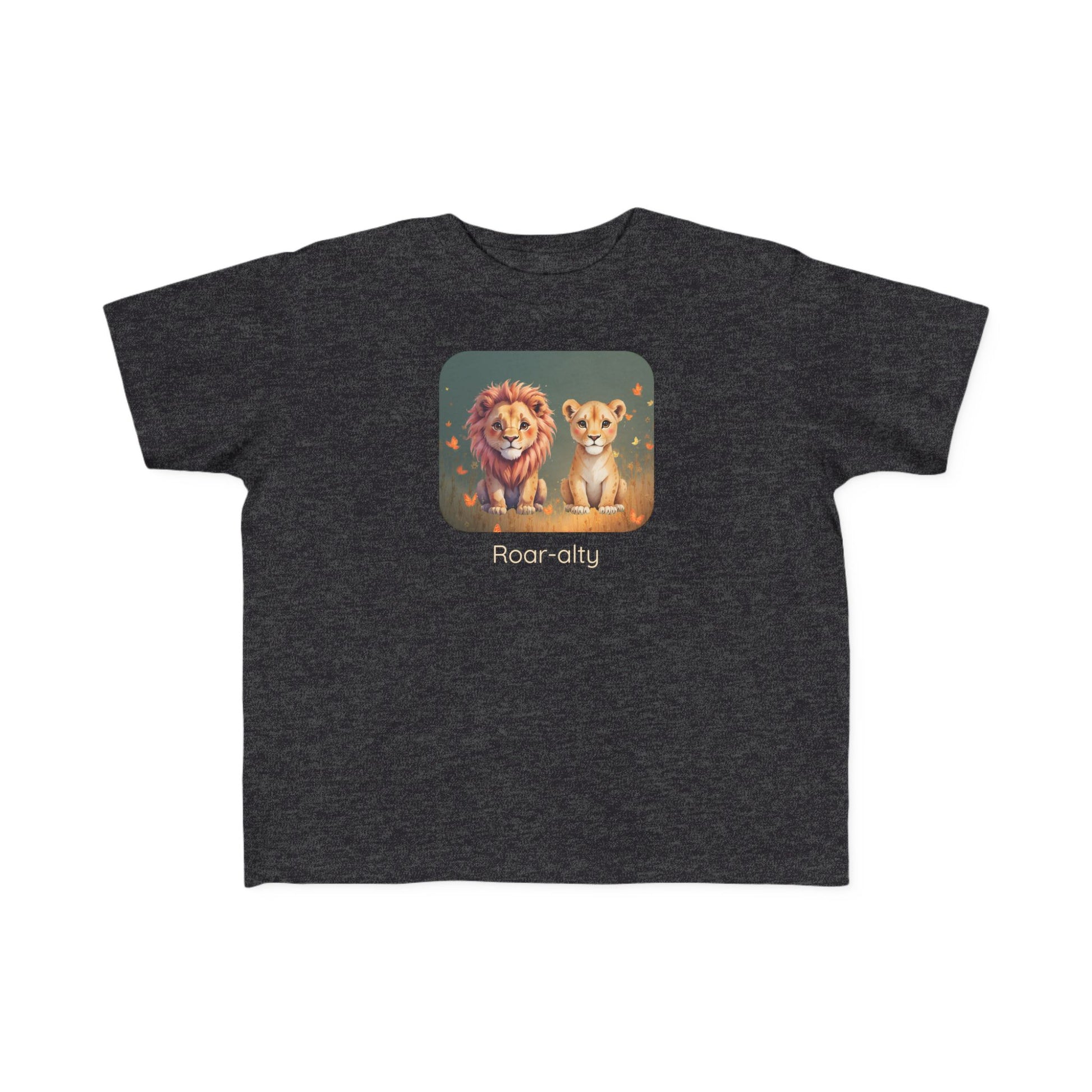 Lion print toddler t-shirt in Vintage Coyote Brown, gender-neutral kids clothing