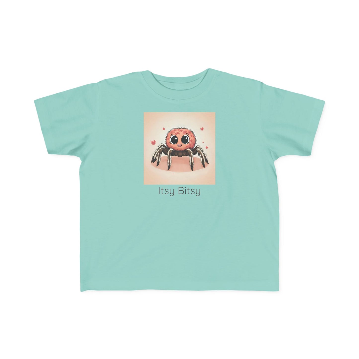 Spider print toddler t-shirt in Mauvelous, gender-neutral kids clothing