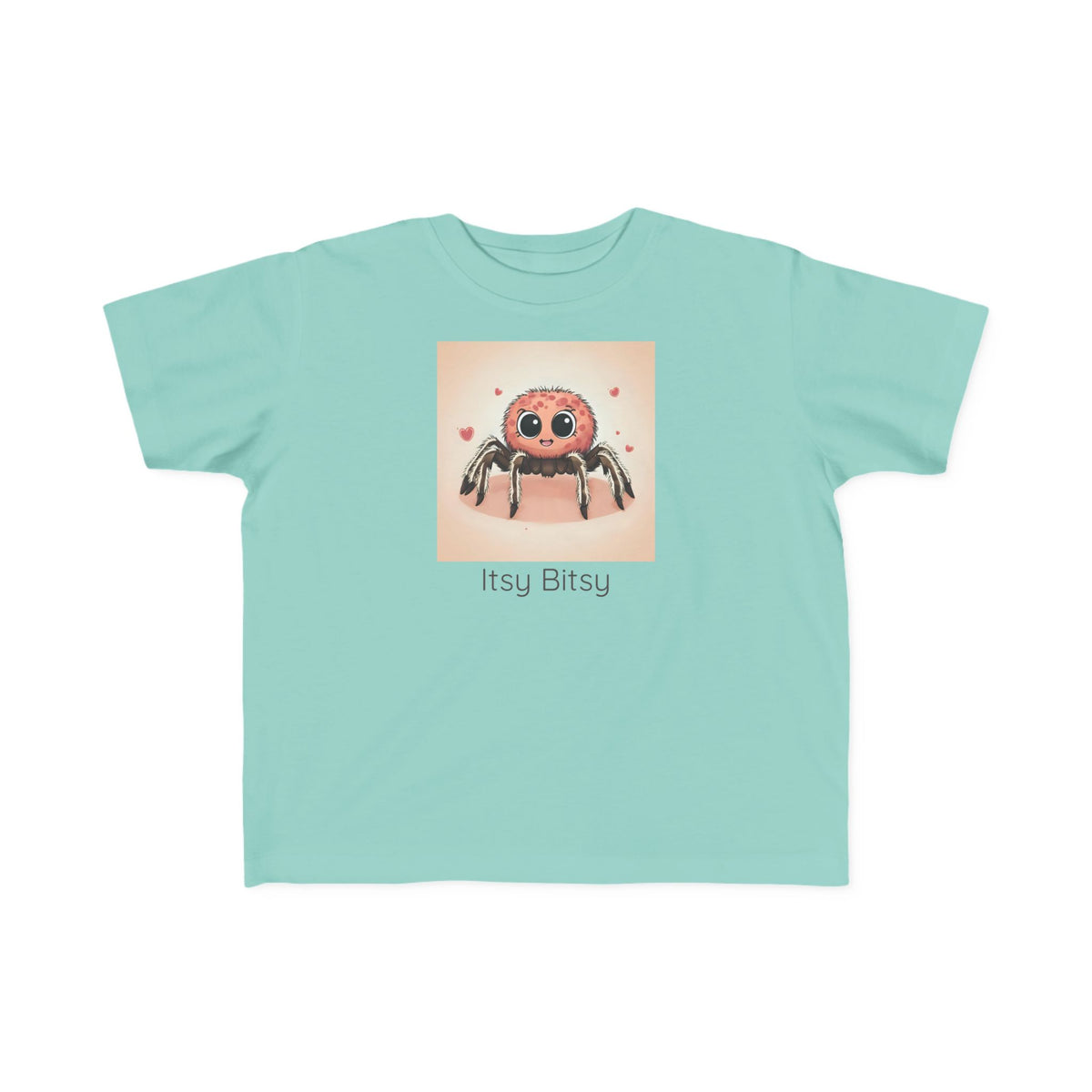 Spider print toddler t-shirt in Mauvelous, gender-neutral kids clothing