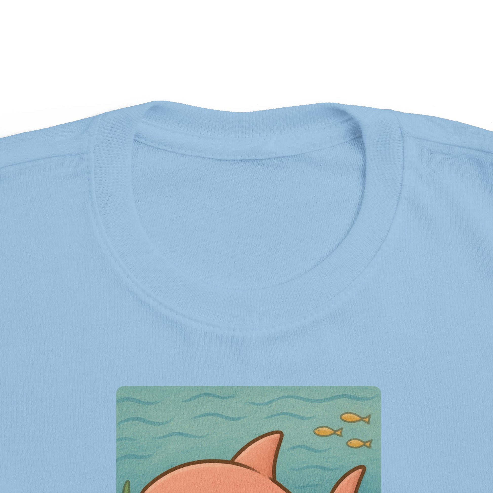 Shark print toddler t-shirt in Vintage Smoke, gender-neutral kids clothing