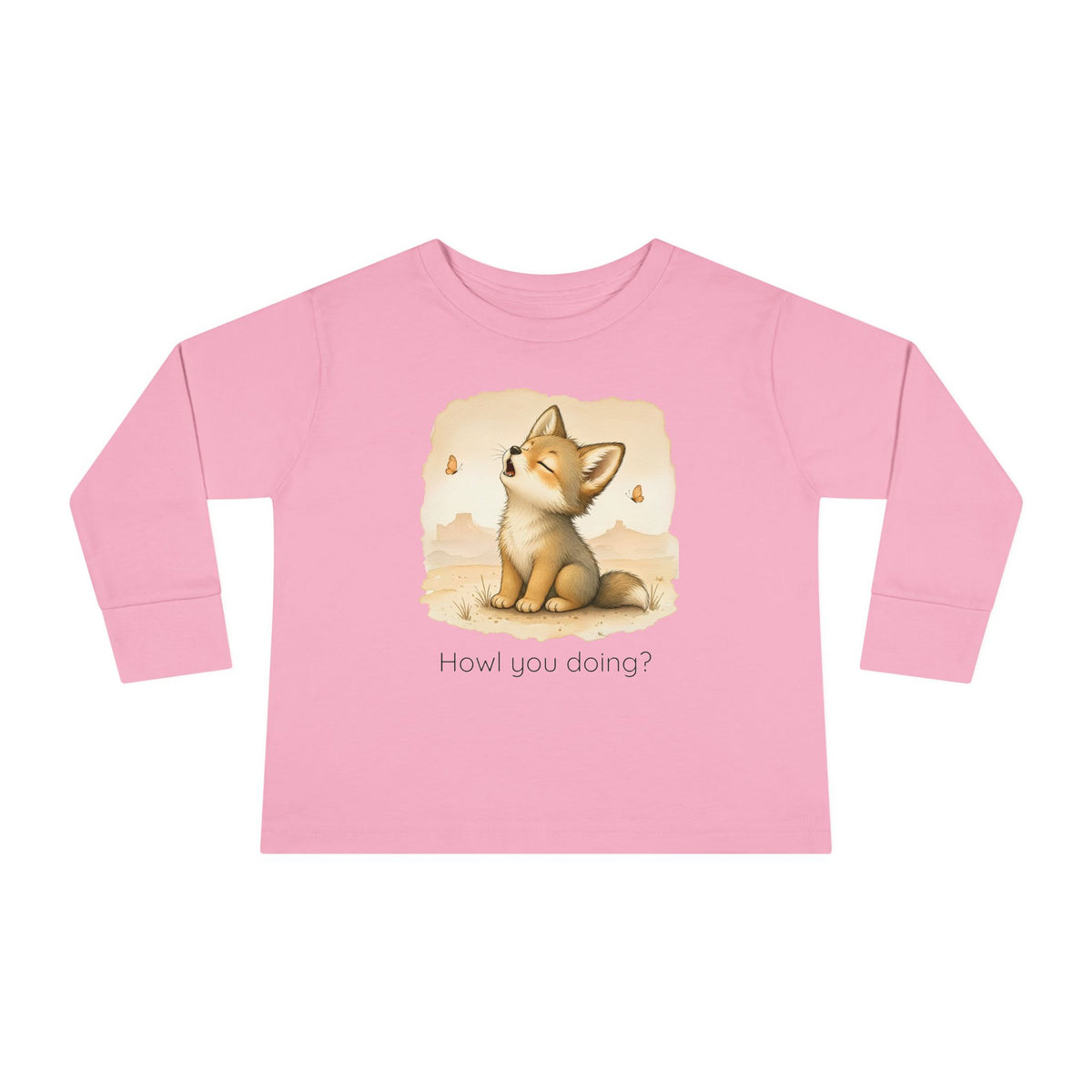 Coyote Toddler Long Sleeve Shirt — Gender Neutral Tee