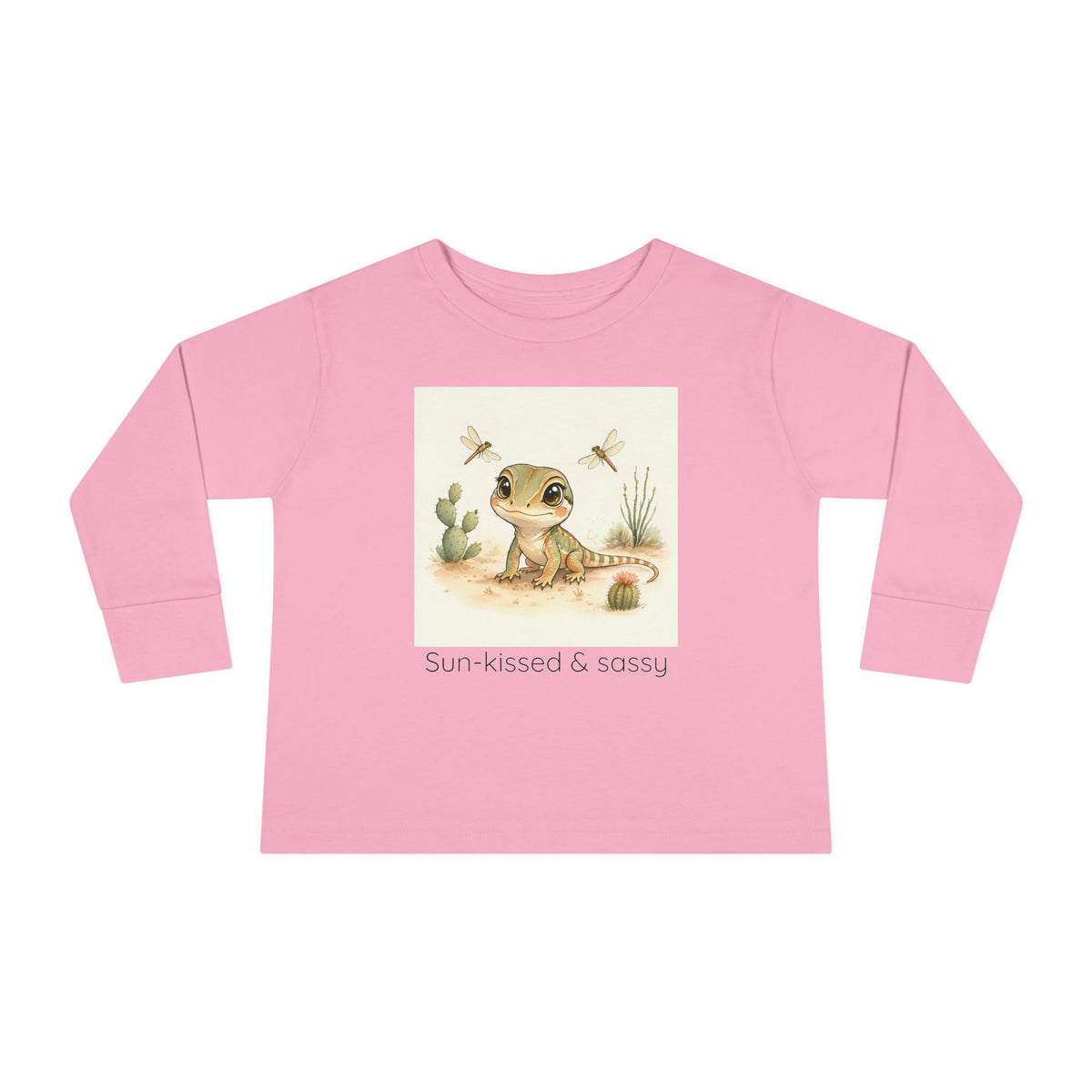 Whiptail Lizard Toddler Long Sleeve Shirt — Gender Neutral Tee