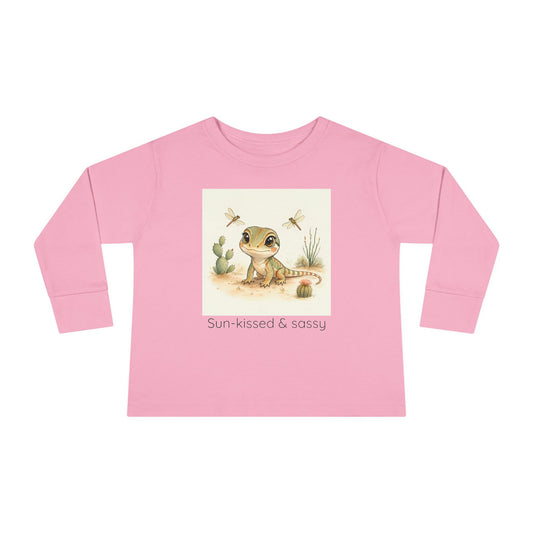 Whiptail Lizard Toddler Long Sleeve Shirt — Gender Neutral Tee