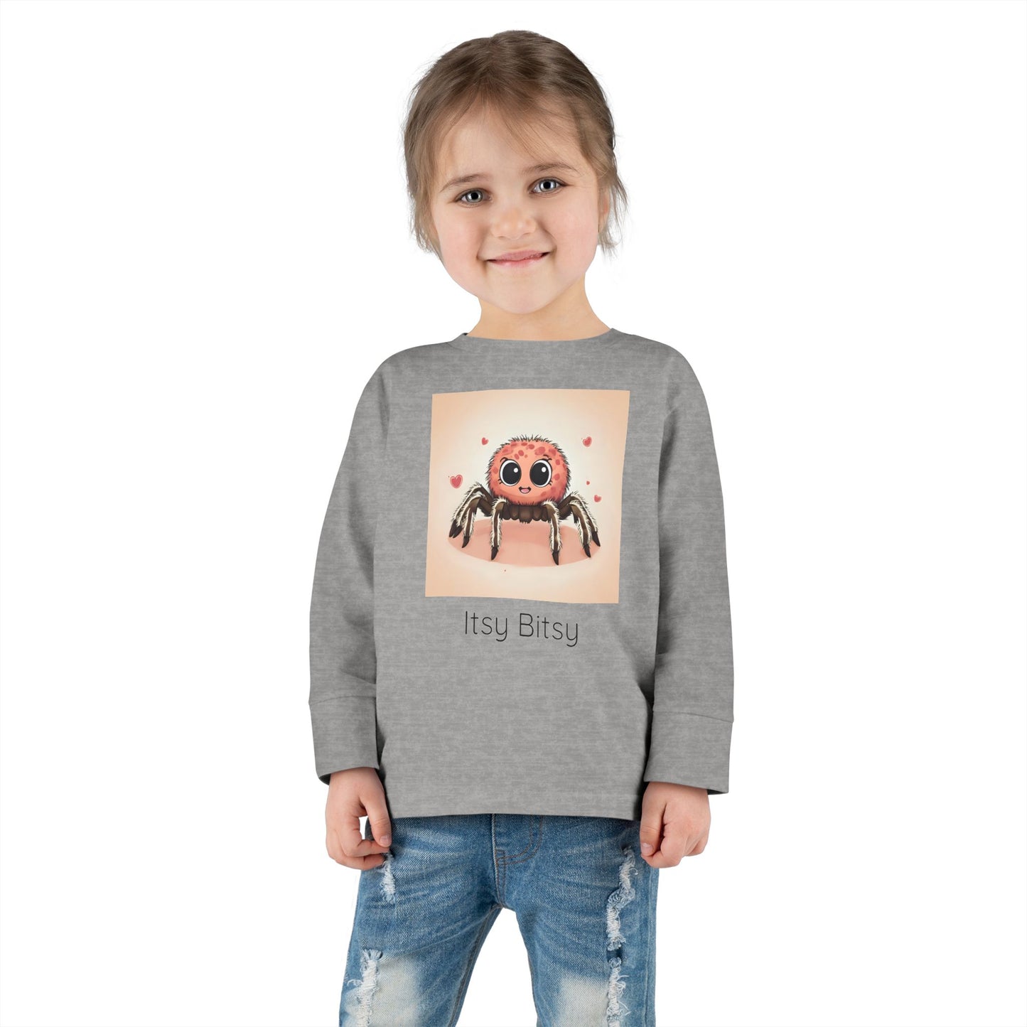 Spider Toddler Long Sleeve Shirt — Cute Gender Neutral Tee