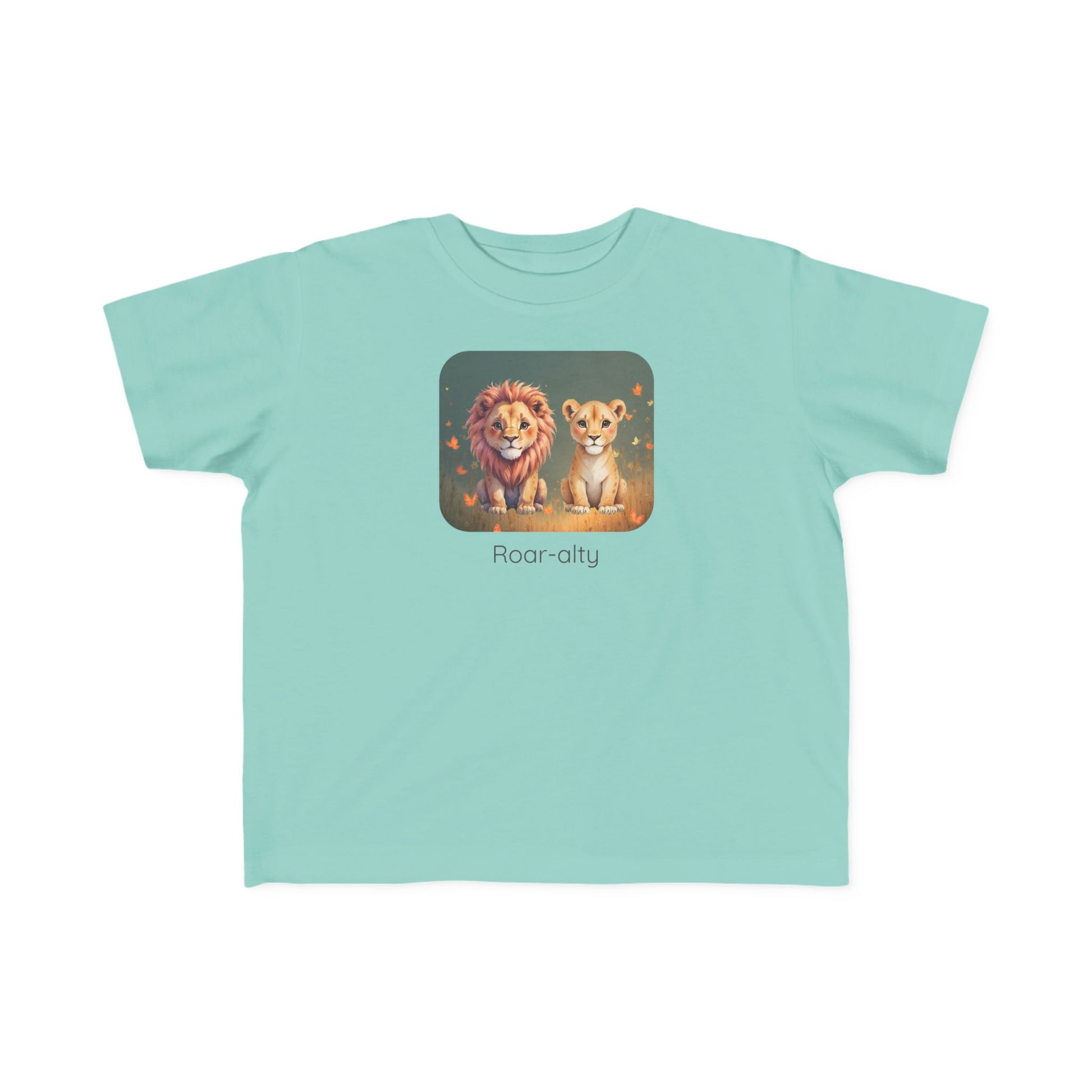 Lion print toddler t-shirt in Mauvelous, gender-neutral kids clothing