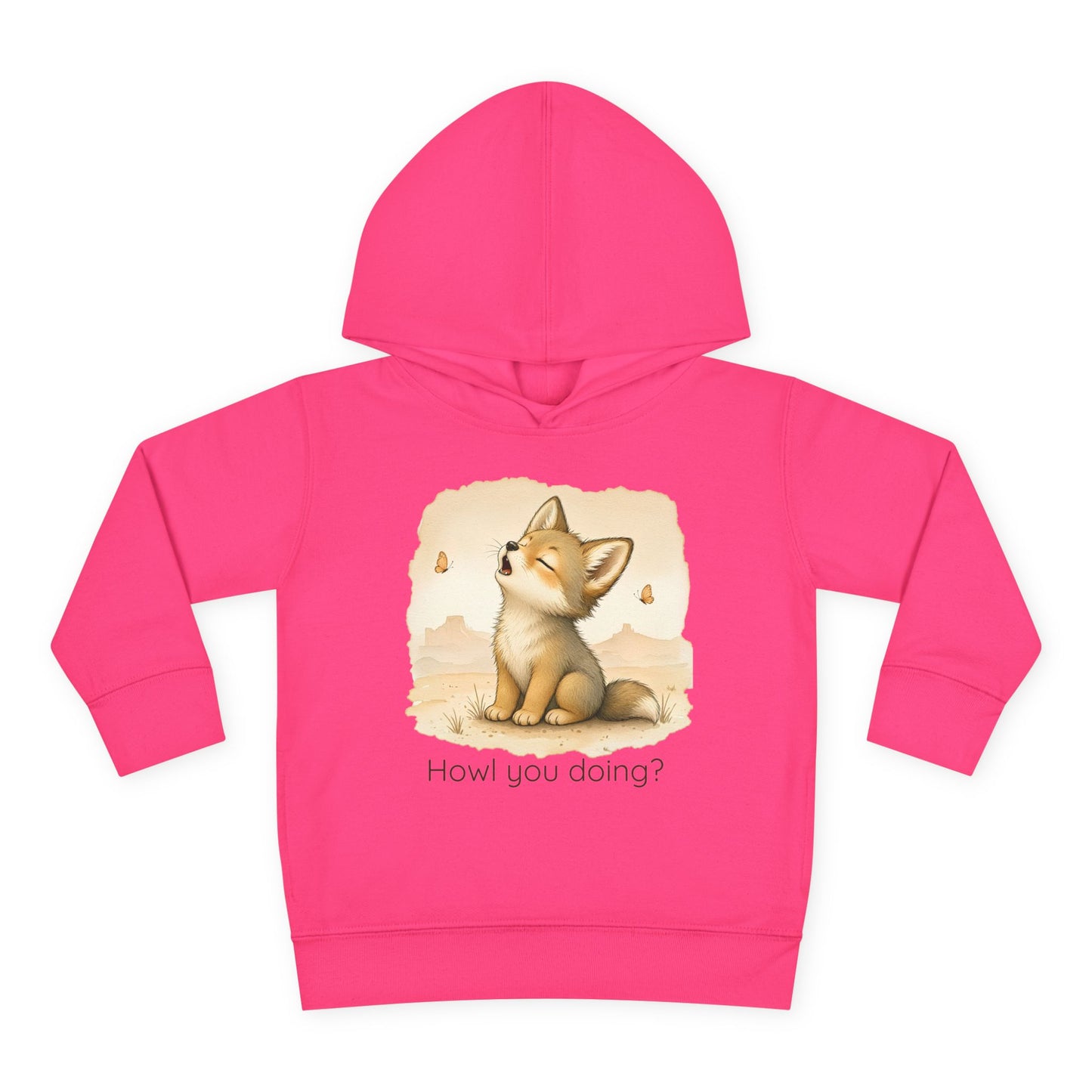 Coyote Toddler Hoodie — Gender Neutral Sweatshirt