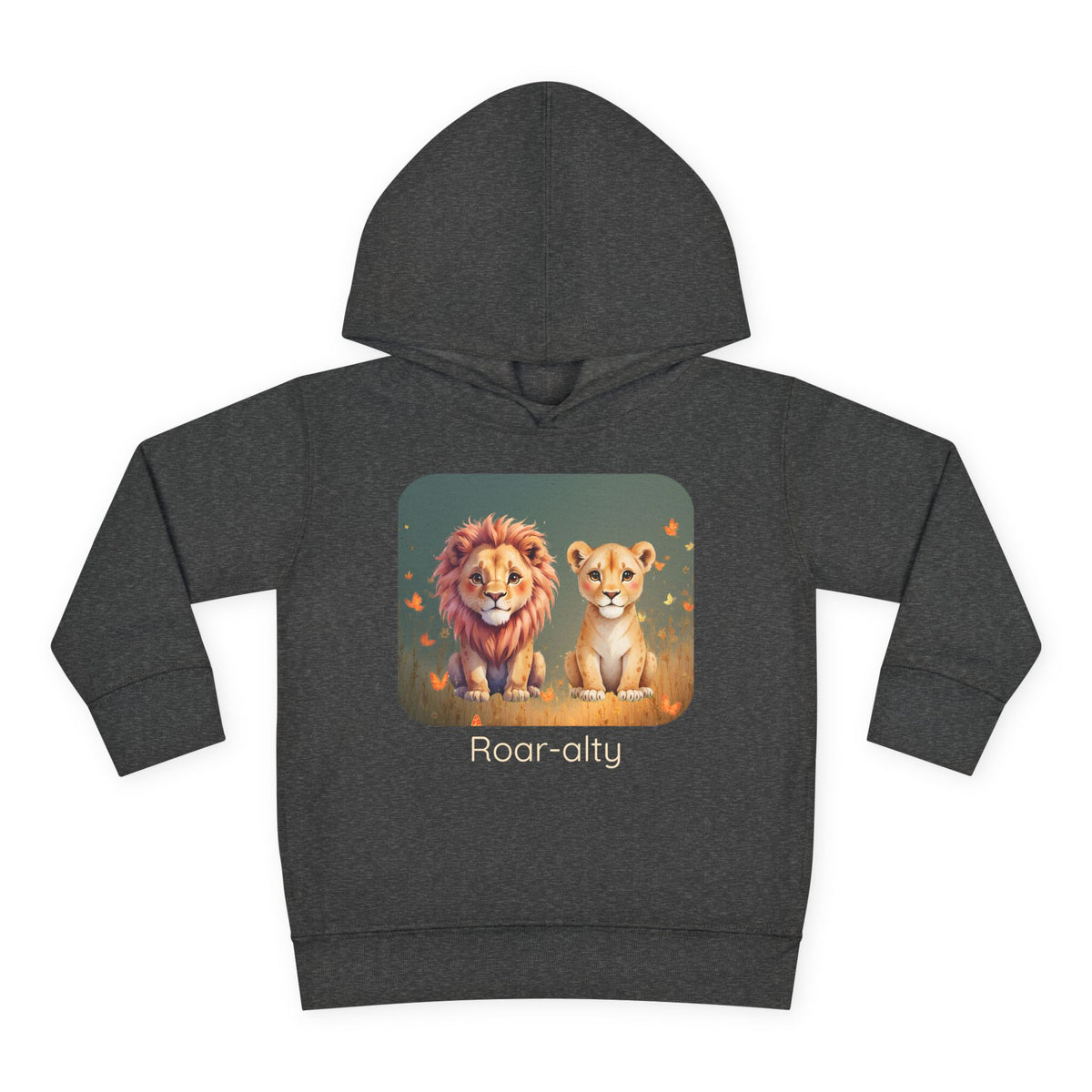 Lion print toddler hoodie sweatshirt in Vintage Royal, gender-neutral kids clothing