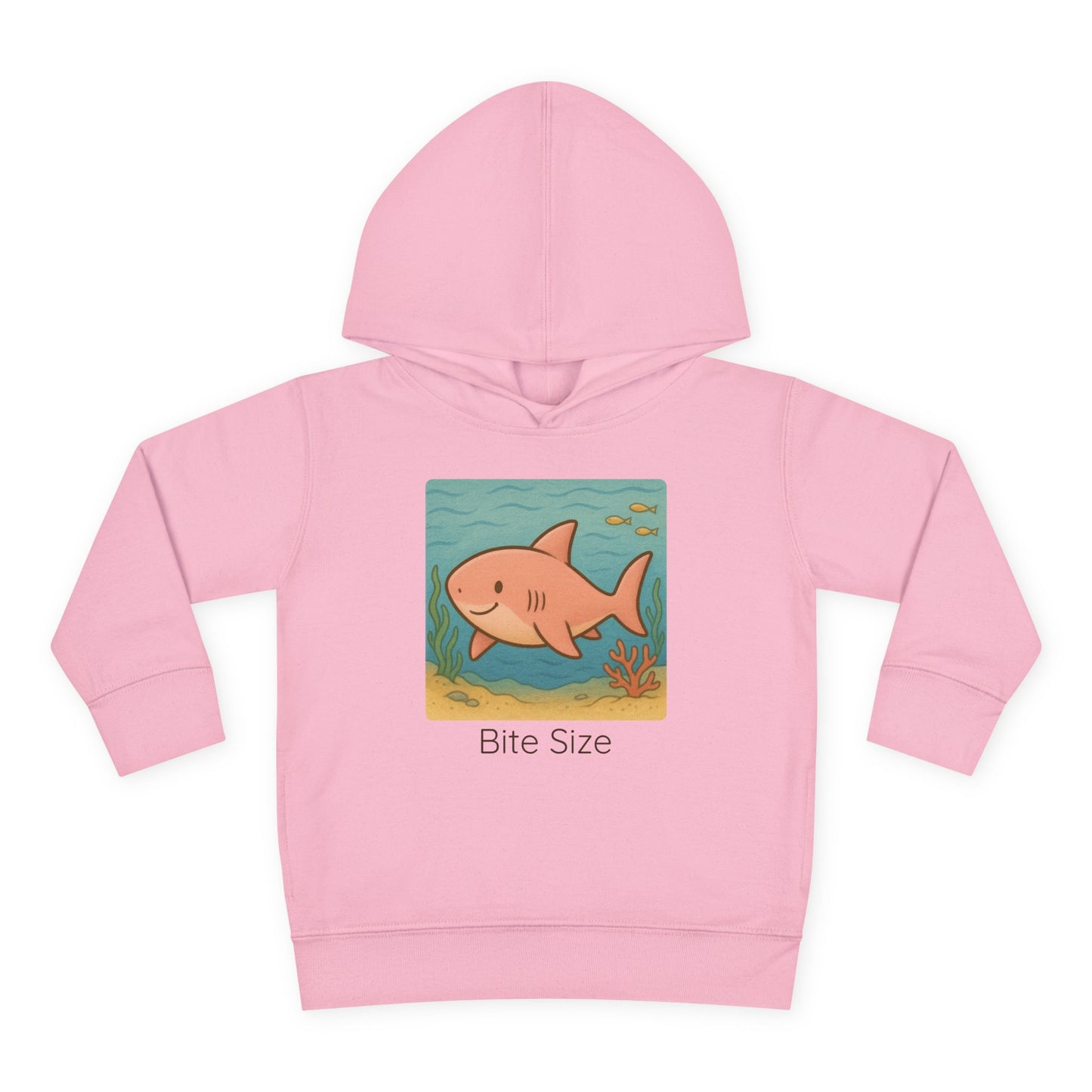 Shark print toddler hoodie sweatshirt in Vintage Smoke, gender-neutral kids clothing