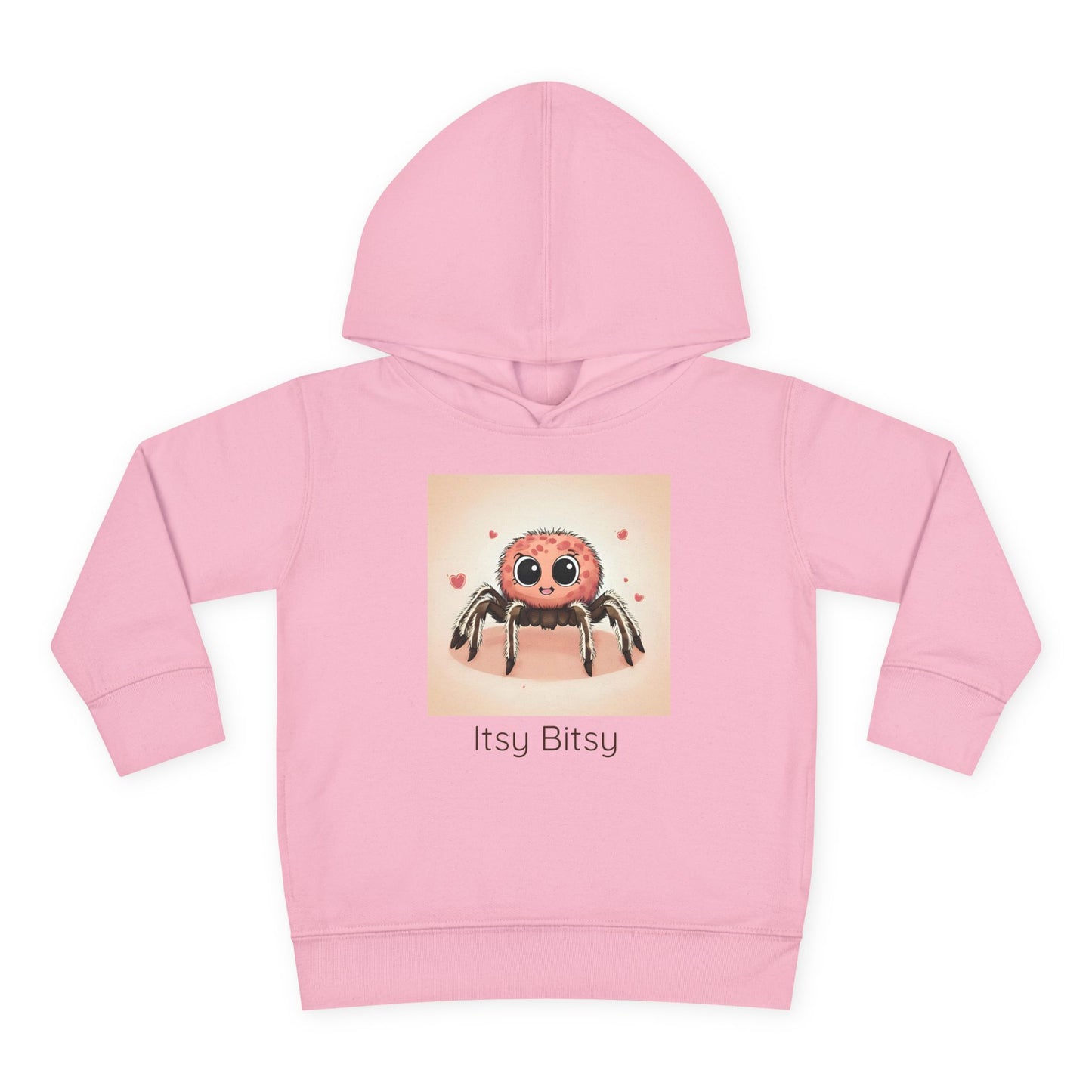 Spider print toddler hoodie sweatshirt in Vintage Smoke, gender-neutral kids clothing