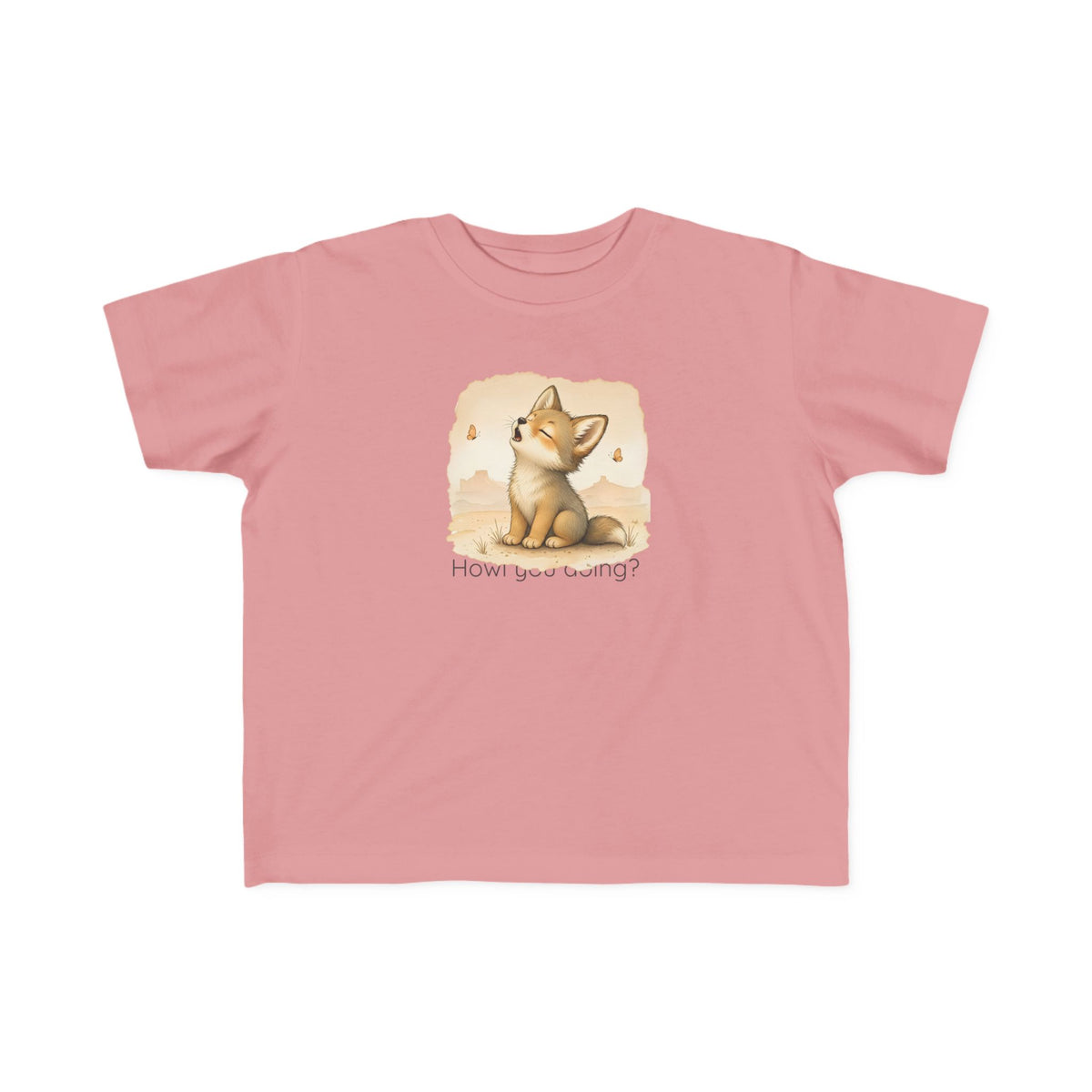 Coyote Toddler T-Shirt — Gender Neutral Animal Tee