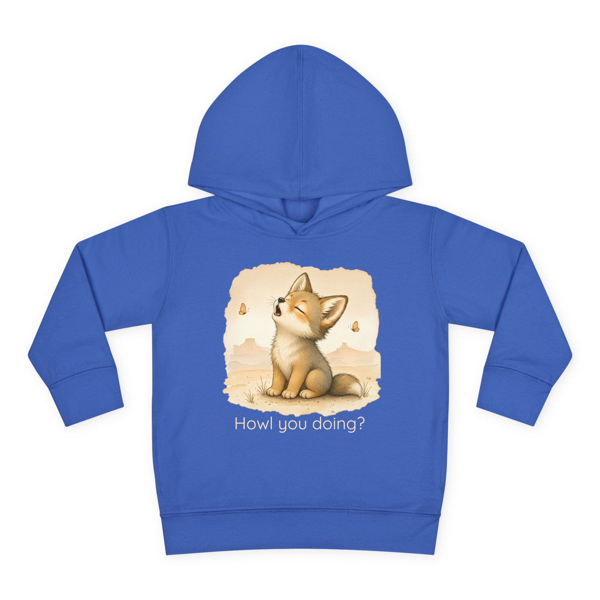 Coyote Toddler Hoodie — Gender Neutral Sweatshirt