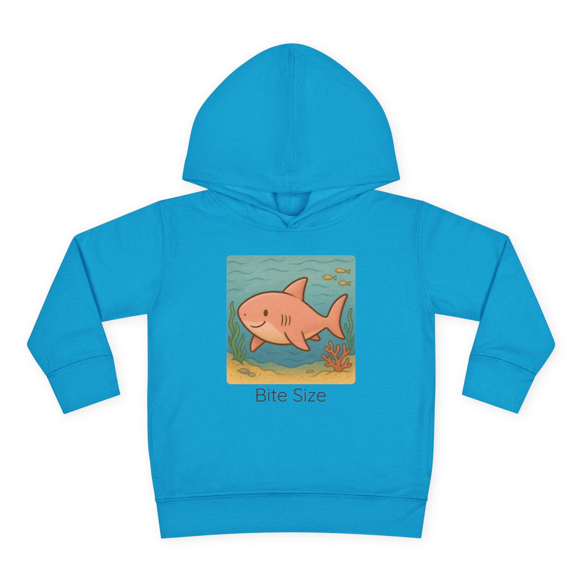 Shark print toddler hoodie sweatshirt in Vintage Hot Pink, gender-neutral kids clothing