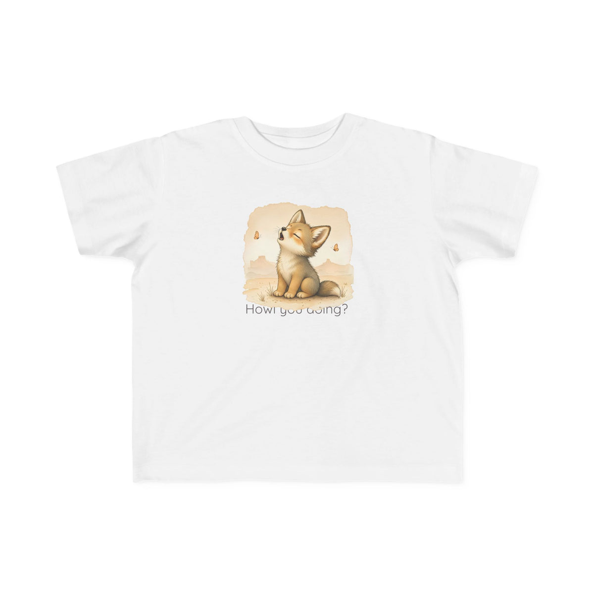 Coyote Toddler T-Shirt — Gender Neutral Animal Tee