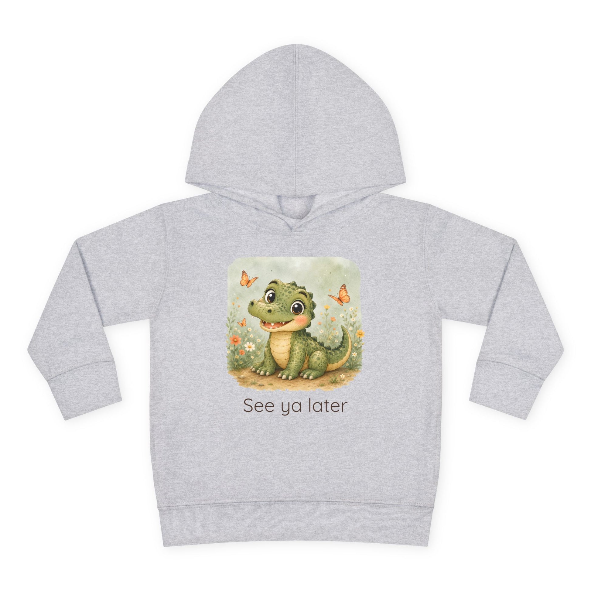Alligator print toddler hoodie sweatshirt in Vintage Royal, gender-neutral kids clothing