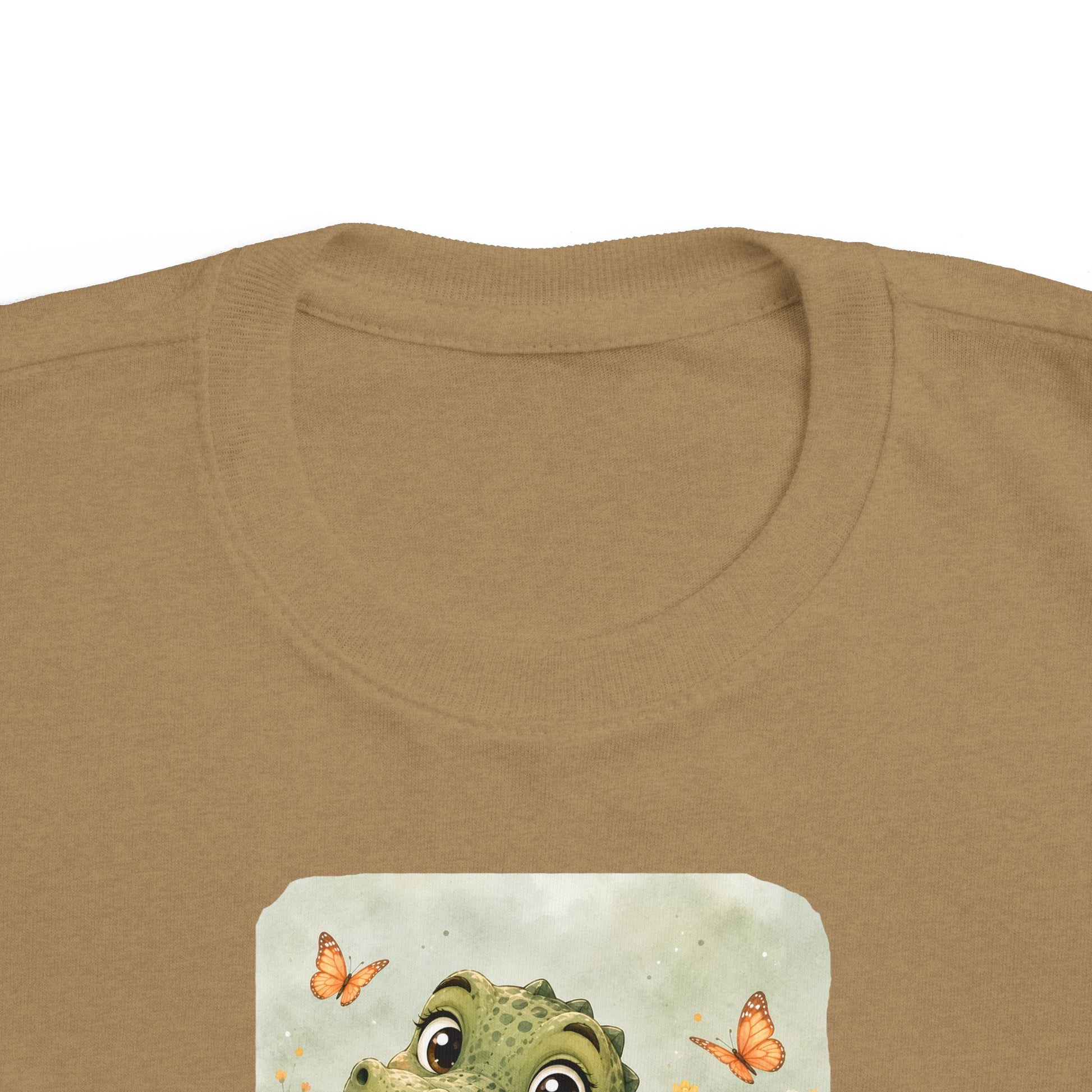 Alligator print toddler t-shirt in Saltwater, gender-neutral kids clothing