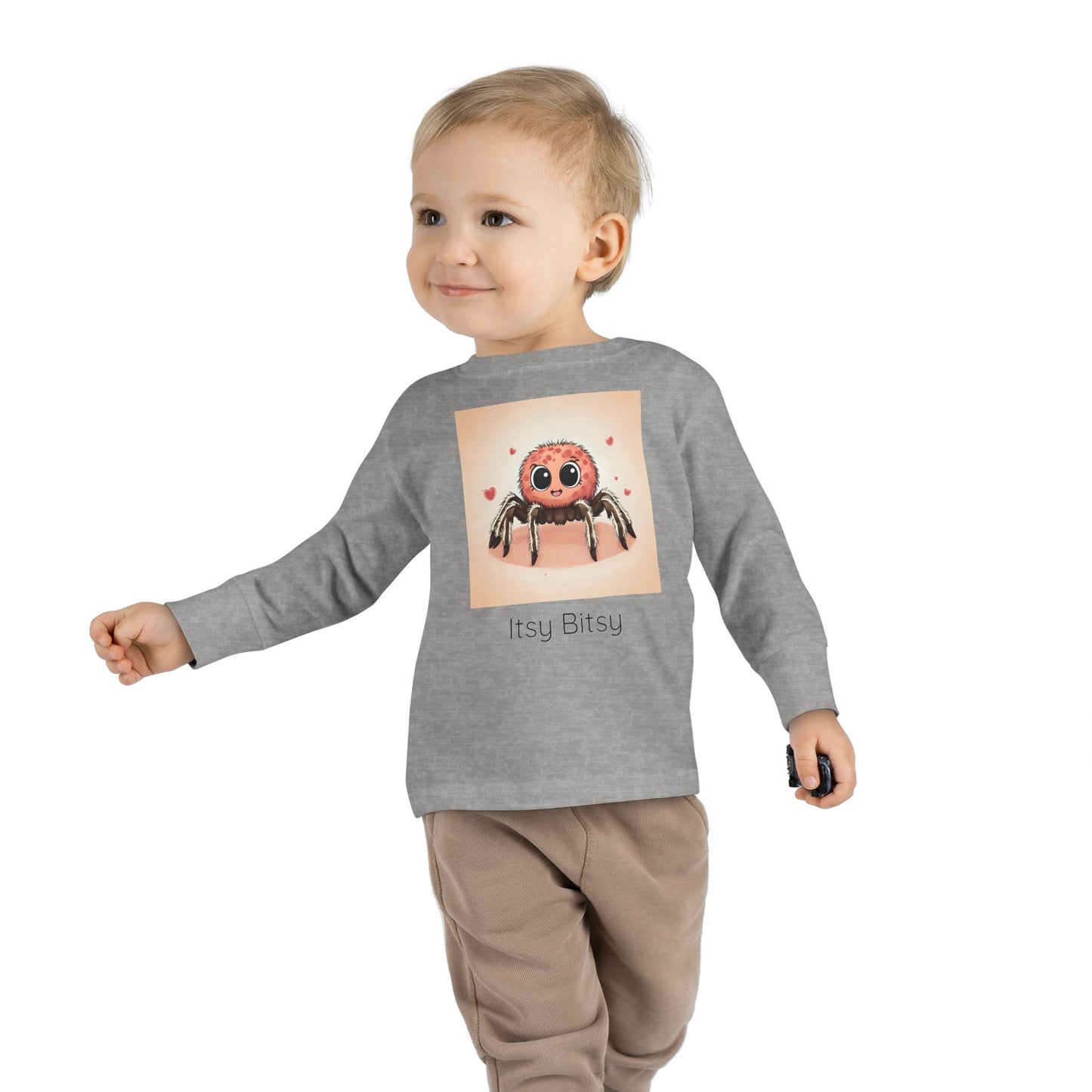 Spider Toddler Long Sleeve Shirt — Cute Gender Neutral Tee
