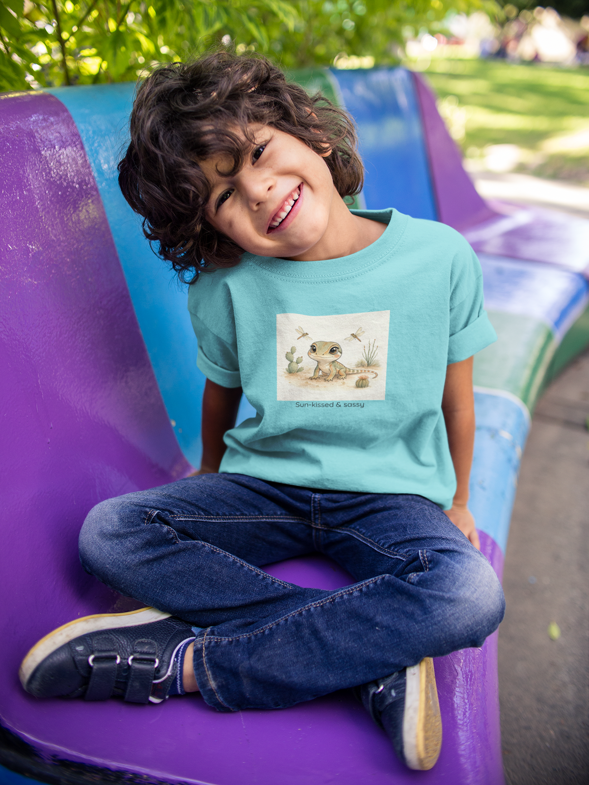 Whiptail Lizard Toddler T-Shirt — Gender Neutral Animal Tee