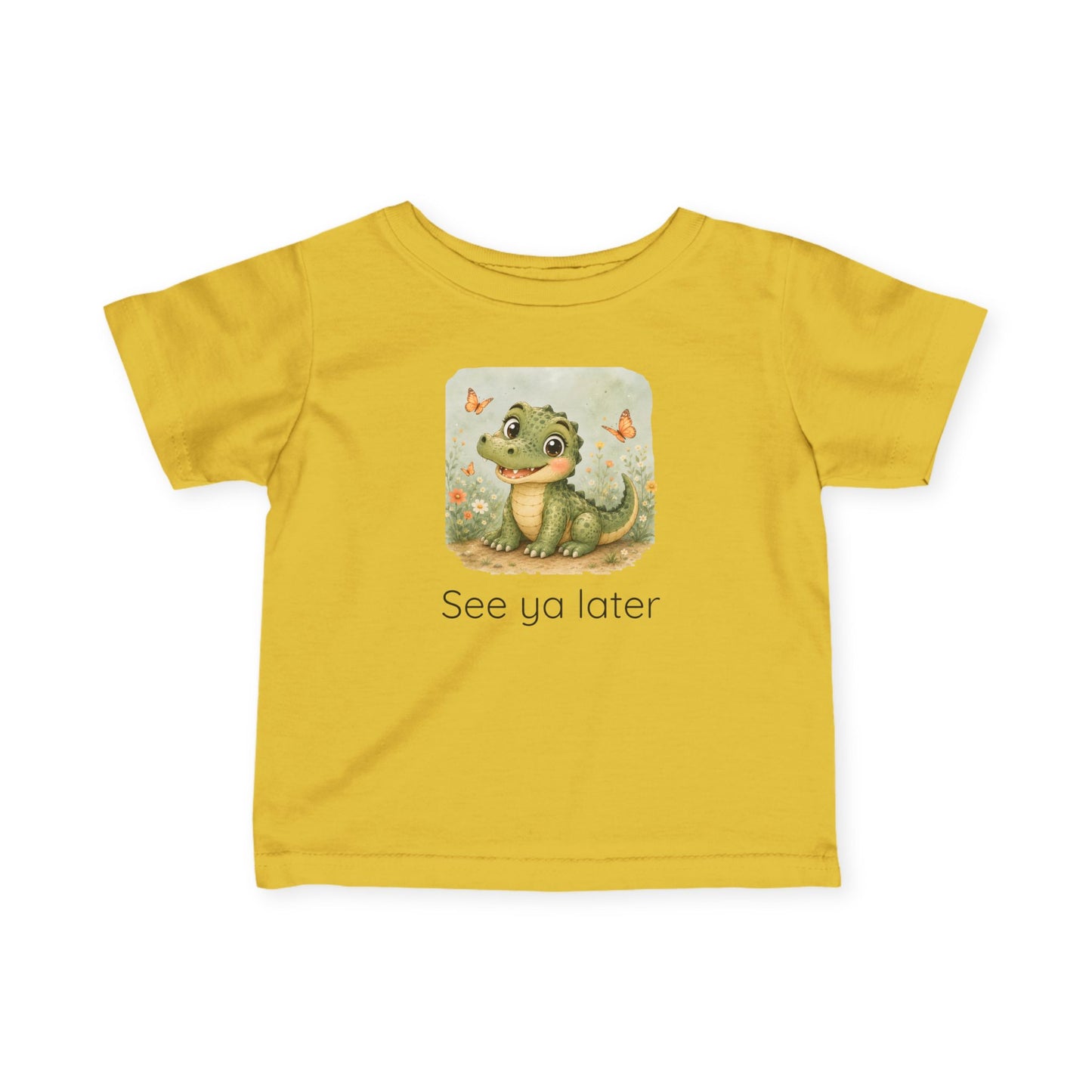 Snake print with floral accents infant t-shirt in Light Blue, gender-neutral kids clothing