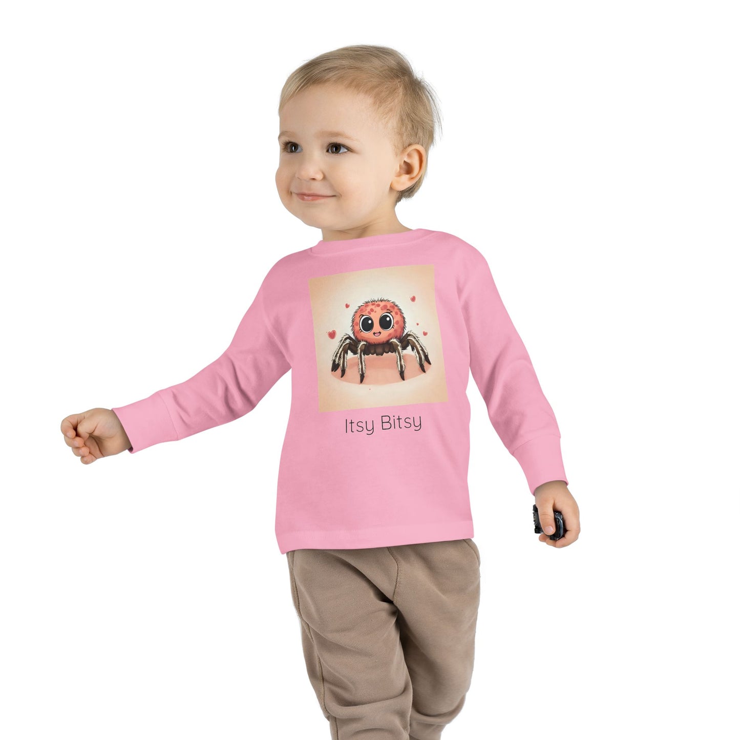 Spider Toddler Long Sleeve Shirt — Cute Gender Neutral Tee