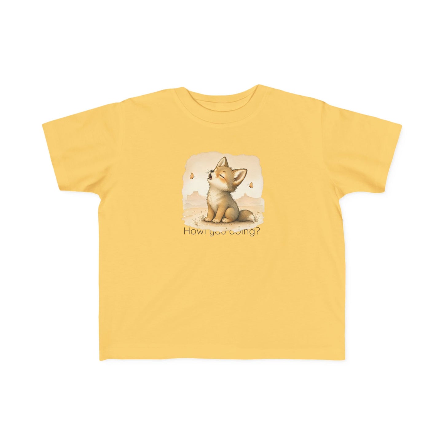Coyote Toddler T-Shirt — Gender Neutral Animal Tee