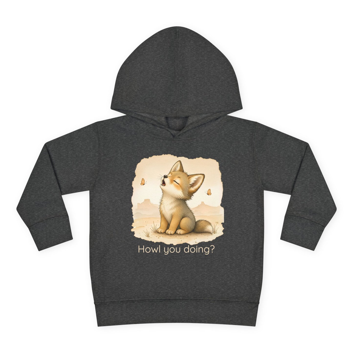 Coyote Toddler Hoodie — Gender Neutral Sweatshirt