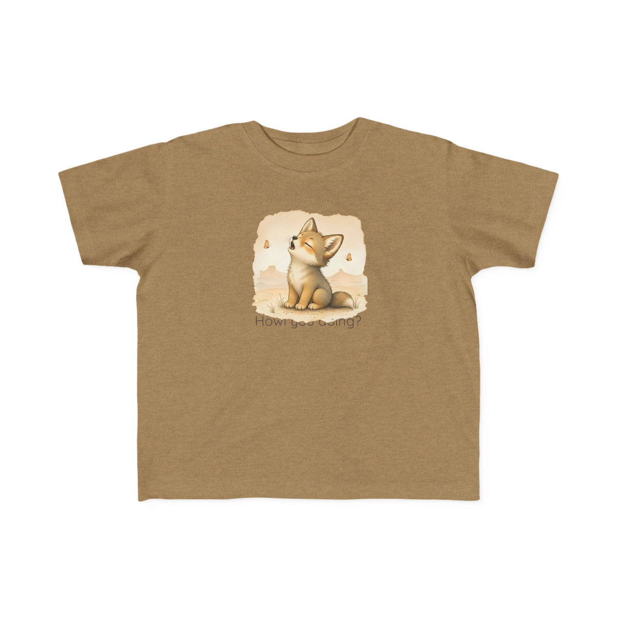 Coyote Toddler T-Shirt — Gender Neutral Animal Tee
