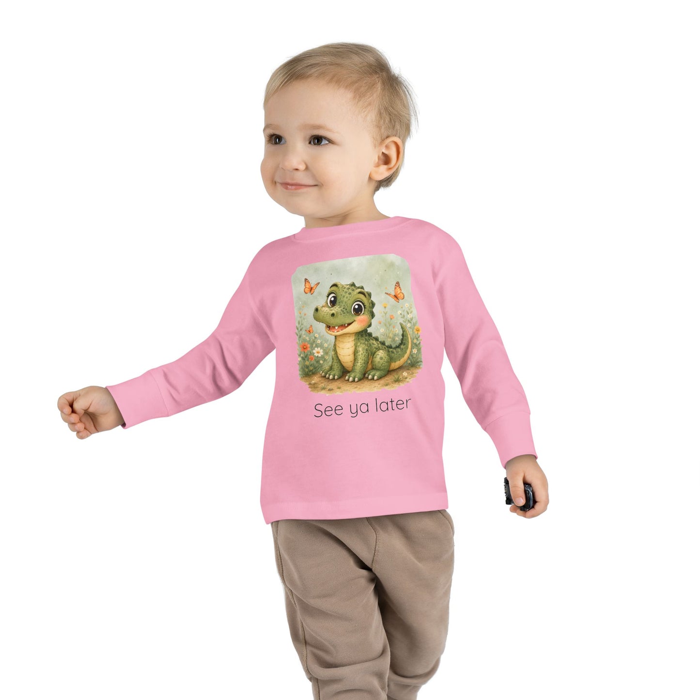Alligator Toddler Long Sleeve Shirt — Gender Neutral Tee