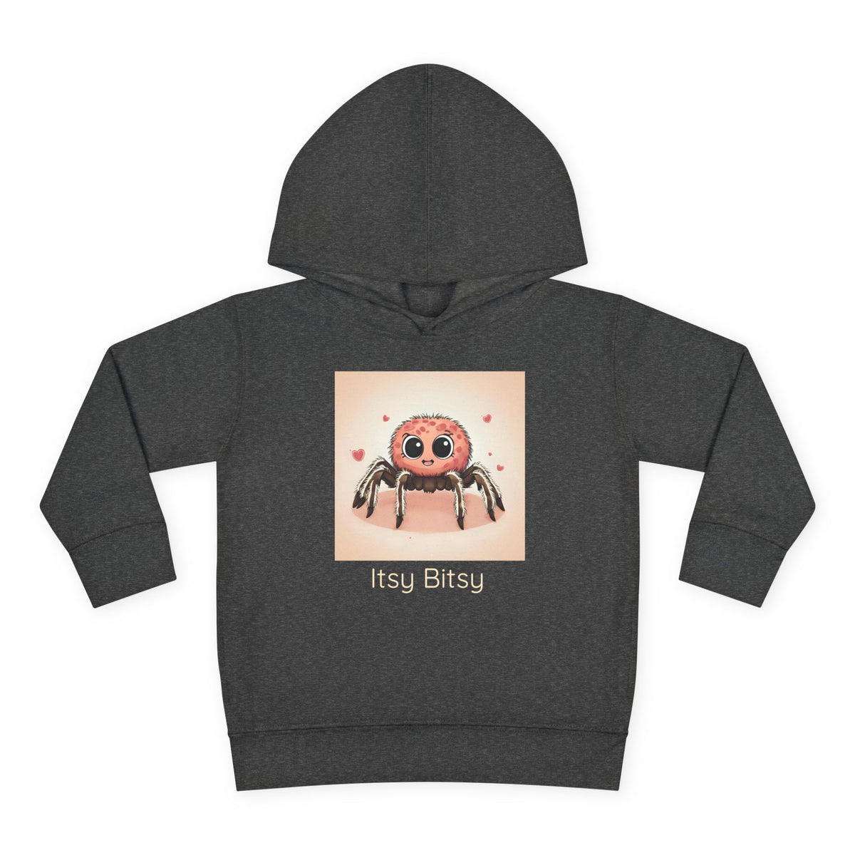 Spider print toddler hoodie sweatshirt in Vintage Royal, gender-neutral kids clothing