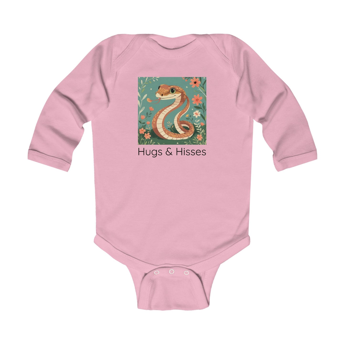 Snake Infant Long Sleeve Onesie — Cute Gender Neutral Bodysuit