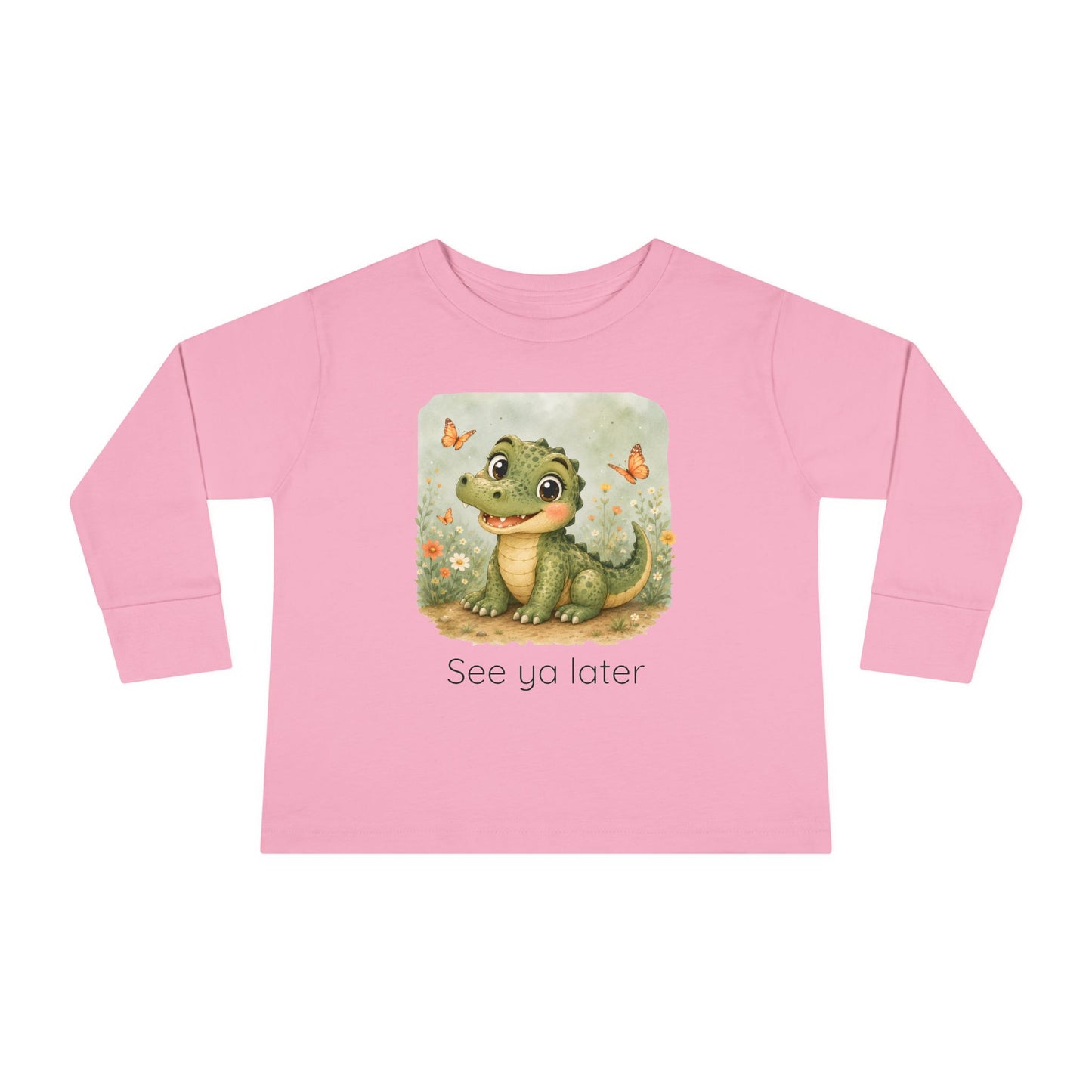 Alligator Toddler Long Sleeve Shirt — Gender Neutral Tee